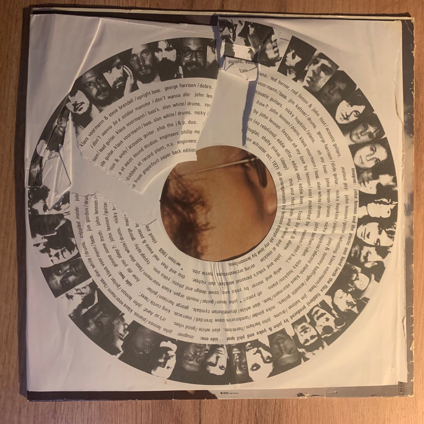 JOHN LENNON - IMAGINE...RE FR...VG+/VG+