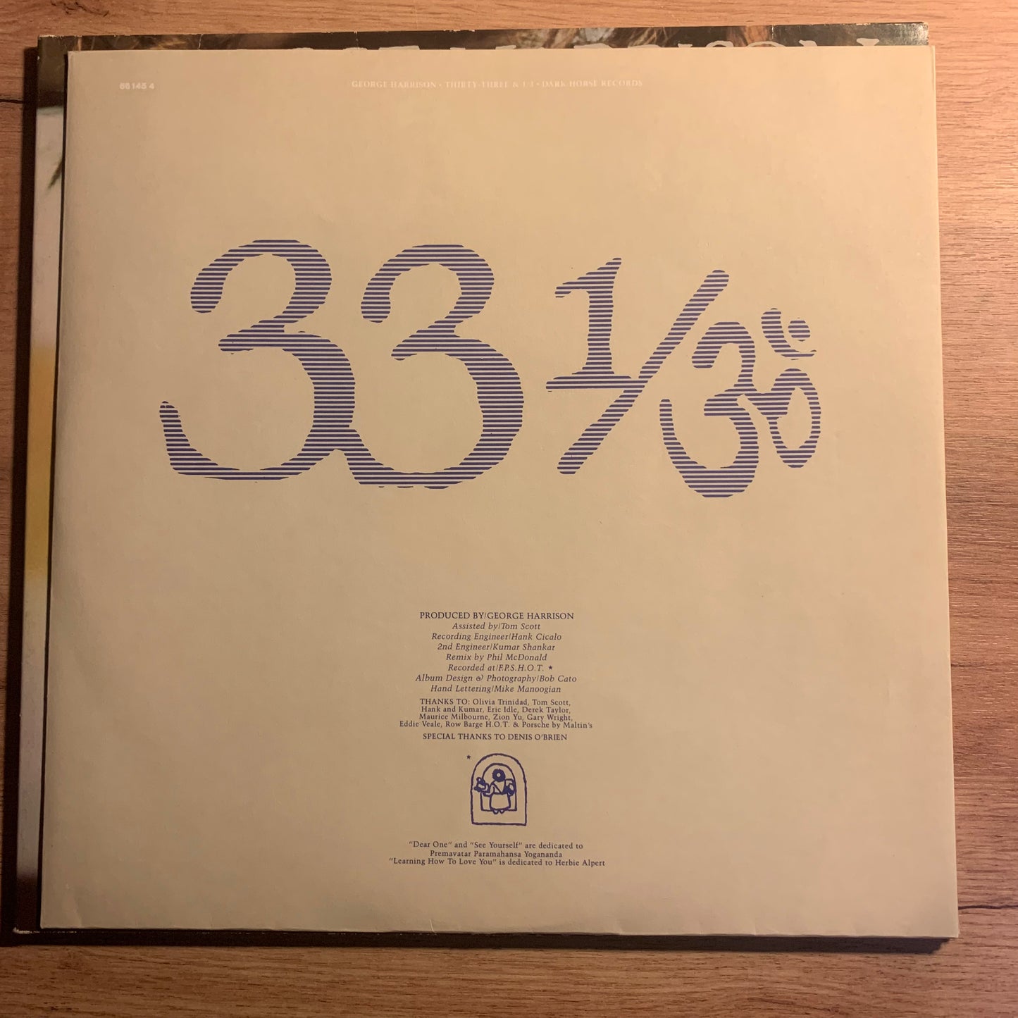 George Harrison - Thirty Three...RE GER 1977...VG++/VG+