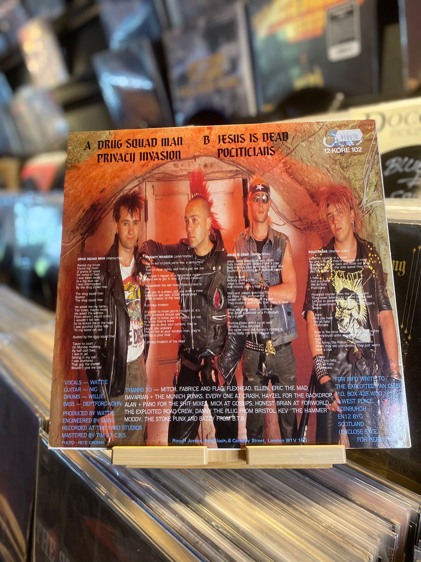 THE EXPLOITED – JESUS IS DEAD...OG UK 1986...VG+/VG+