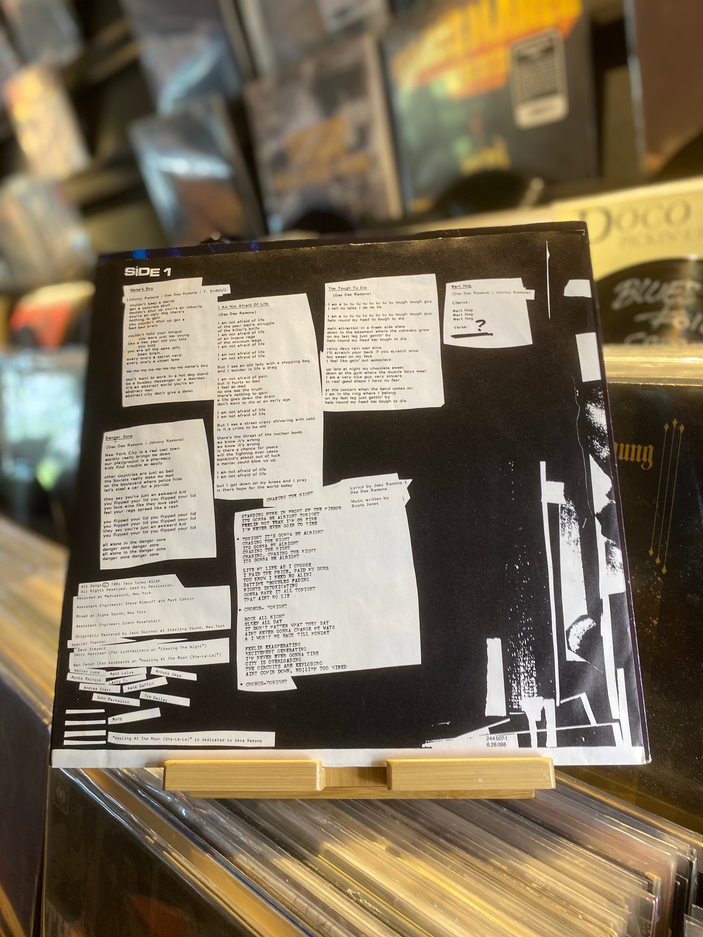 RAMONES – TOO TOUGH TO DIE / (RE GER 1989)