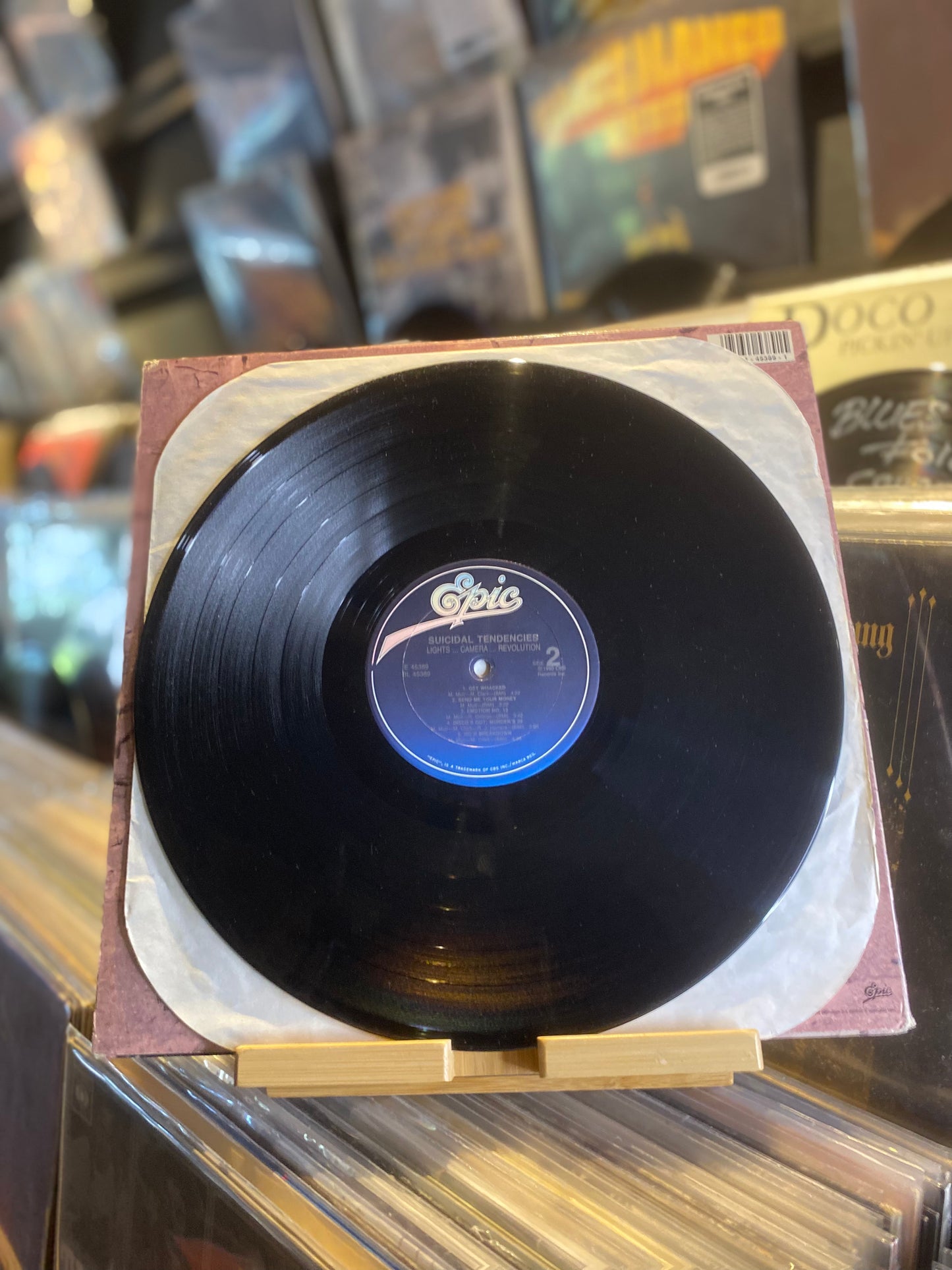 SUICIDAL TENDENCIES – LIGHTS CAMERA...OG US 1990...VG+/VG+