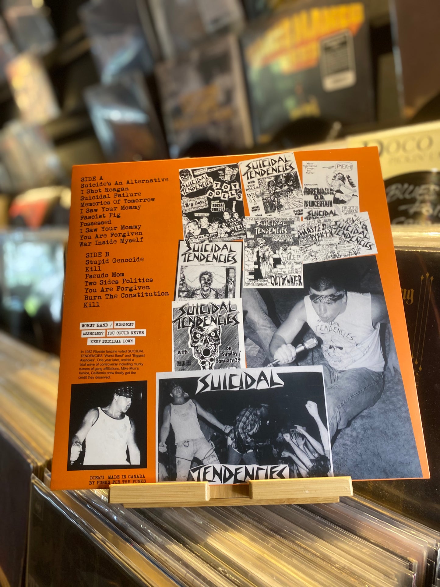 SUICIDAL TENDENCIES – 1982 DEMOS / Unofficial Release Orange Vinyl Color