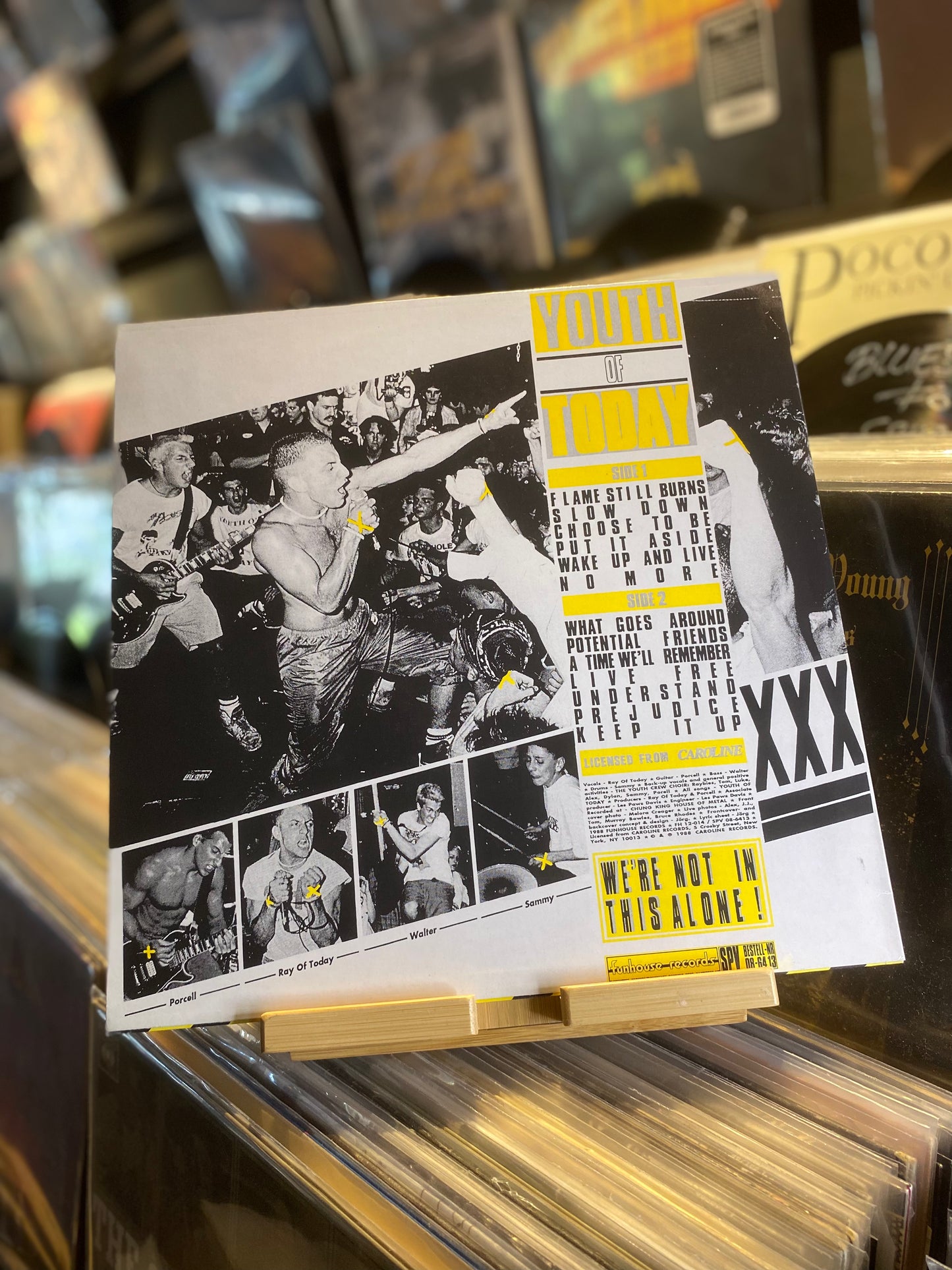 YOUTH OF TODAY – WE'RE NOT IN THIS...OG GER 1988...EX/EX