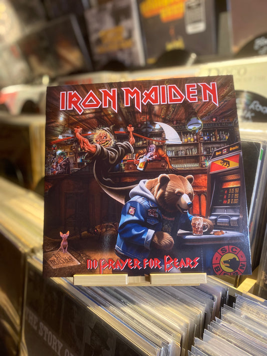 IRON MAIDEN – NO PRAYER FOR THE BEARS / Limited Edition, Unofficial  Red / White Splatter Vinyl Color (EU 2024)