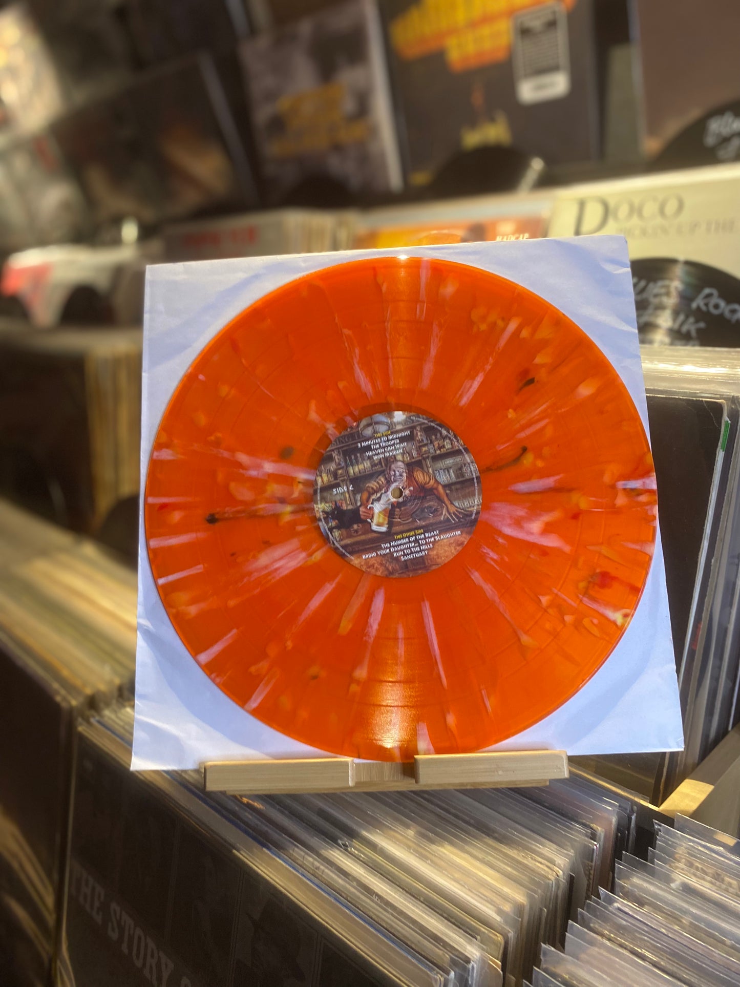IRON MAIDEN – NO PRAYER FOR THE BEARS / Limited Edition, Unofficial  Red / White Splatter Vinyl Color (EU 2024)