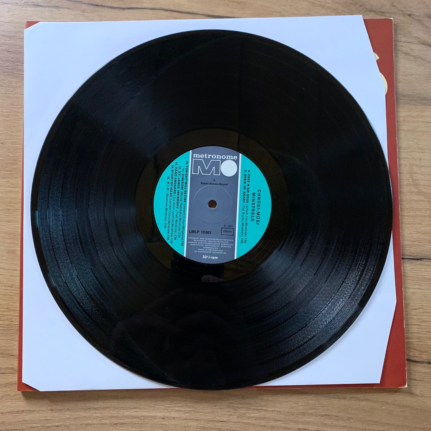 MINSTRELS – CHRÜSIMÜSI...OG SUI 1971...VG+/VG+