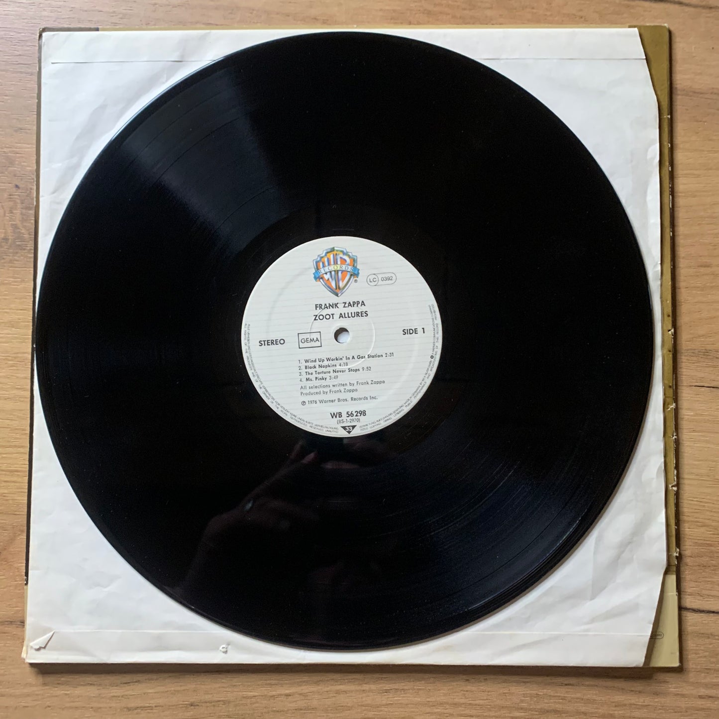 FRANK ZAPPA – ZOOT ALLURES...OG GER 1976...VG/VG+