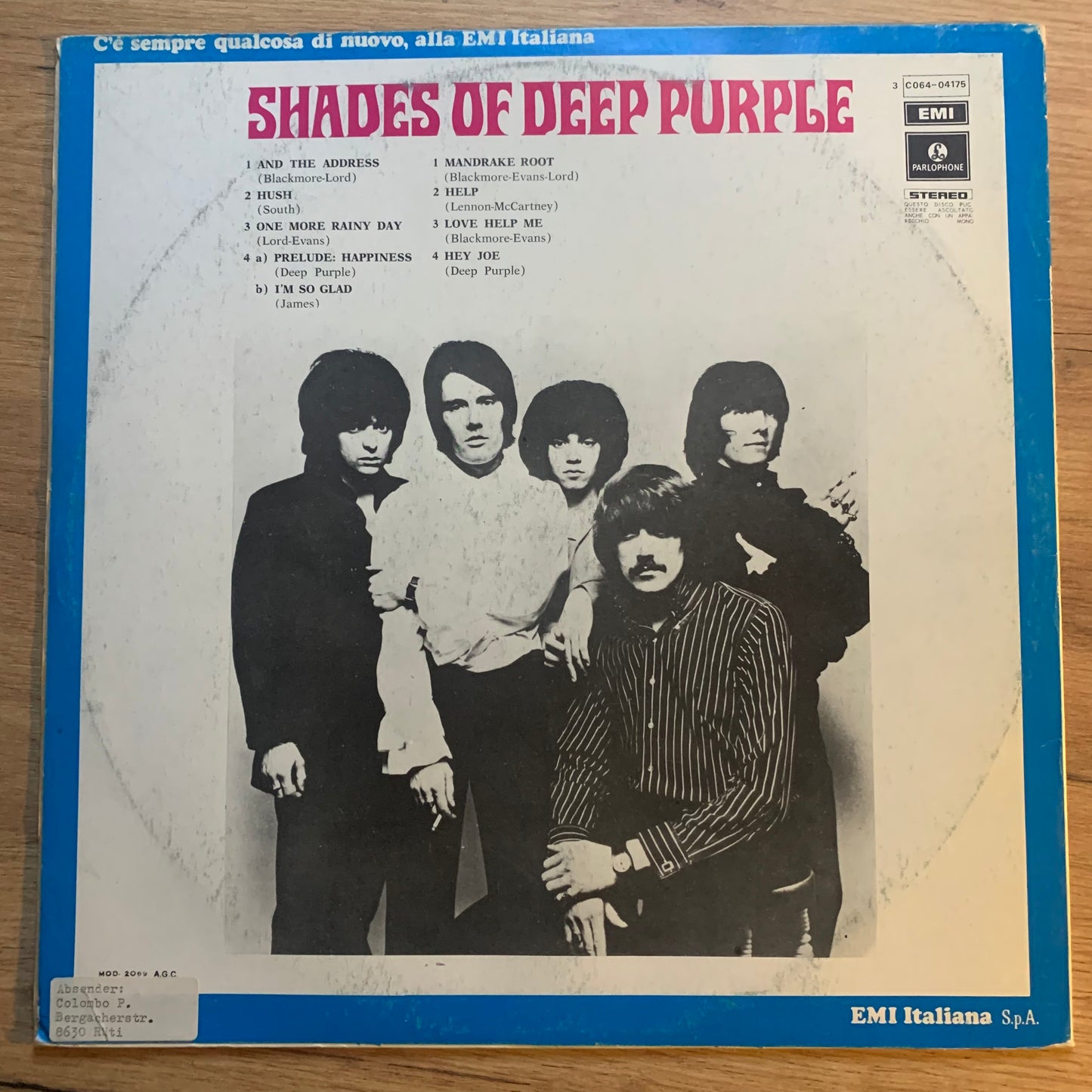 DEEP PURPLE – SHADES OF DEEP PURPLE...RE ITA...VG++/VG+