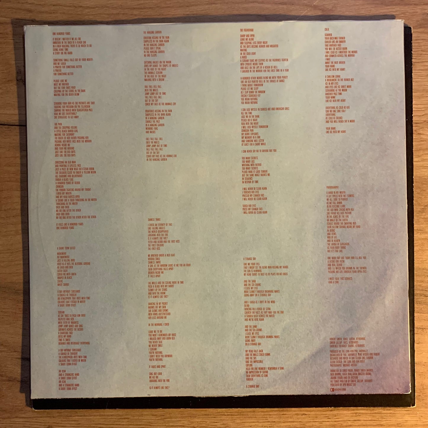THE CURE - PORNOGRAPHY...OG FR 1982...VG/VG+