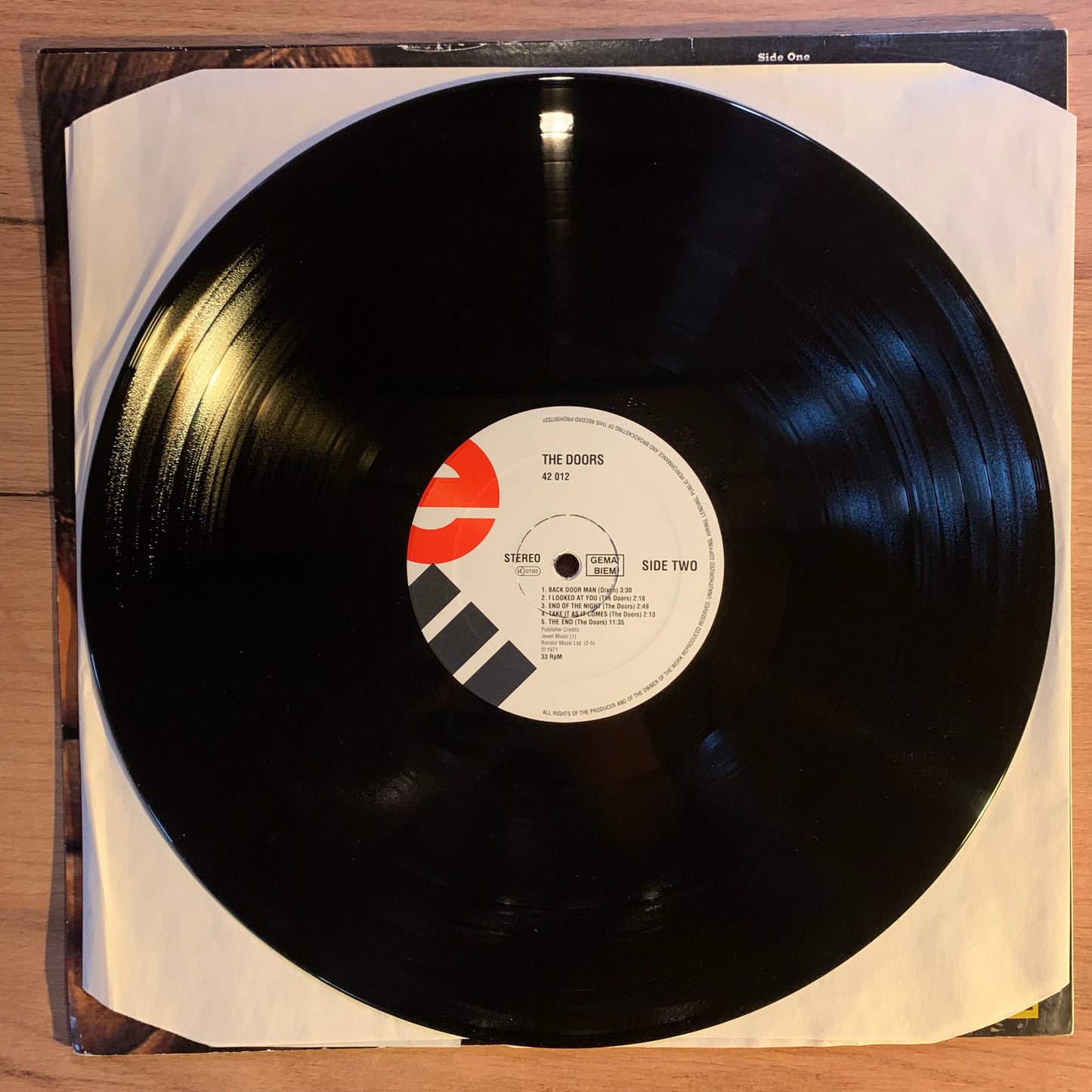 THE DOORS - THE DOORS...RE EU...EX/ VG+
