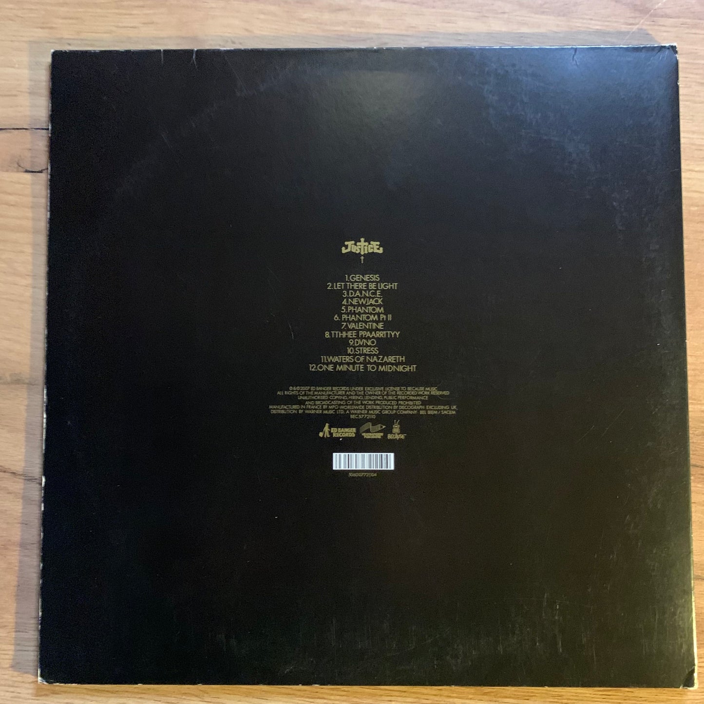 JUSTICE - CROSS...PRESS ORIGINAL EU 2007...VG+/VG
