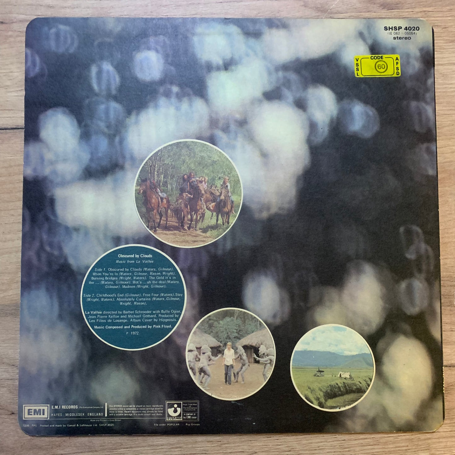 PINK FLOYD - OBSCURED...RE UK 1973...VG/VG