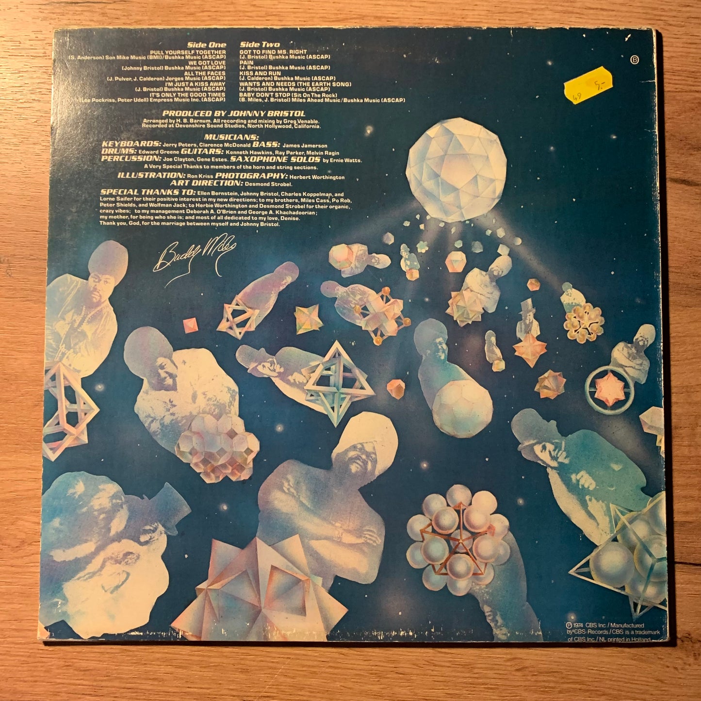 BUDDY MILES - ALL THE FACES...OG NL 1974...VG+/VG+