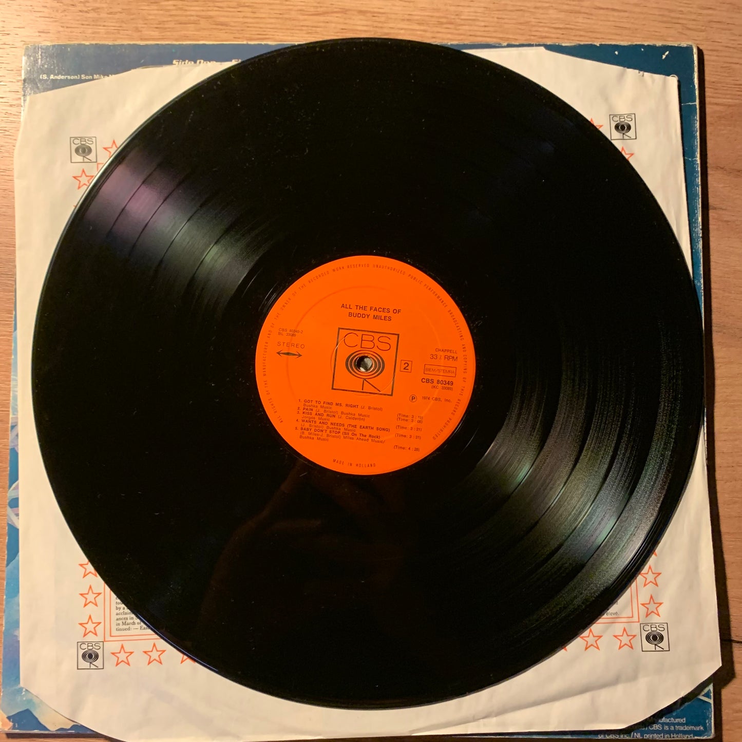 BUDDY MILES - ALL THE FACES...OG NL 1974...VG+/VG+