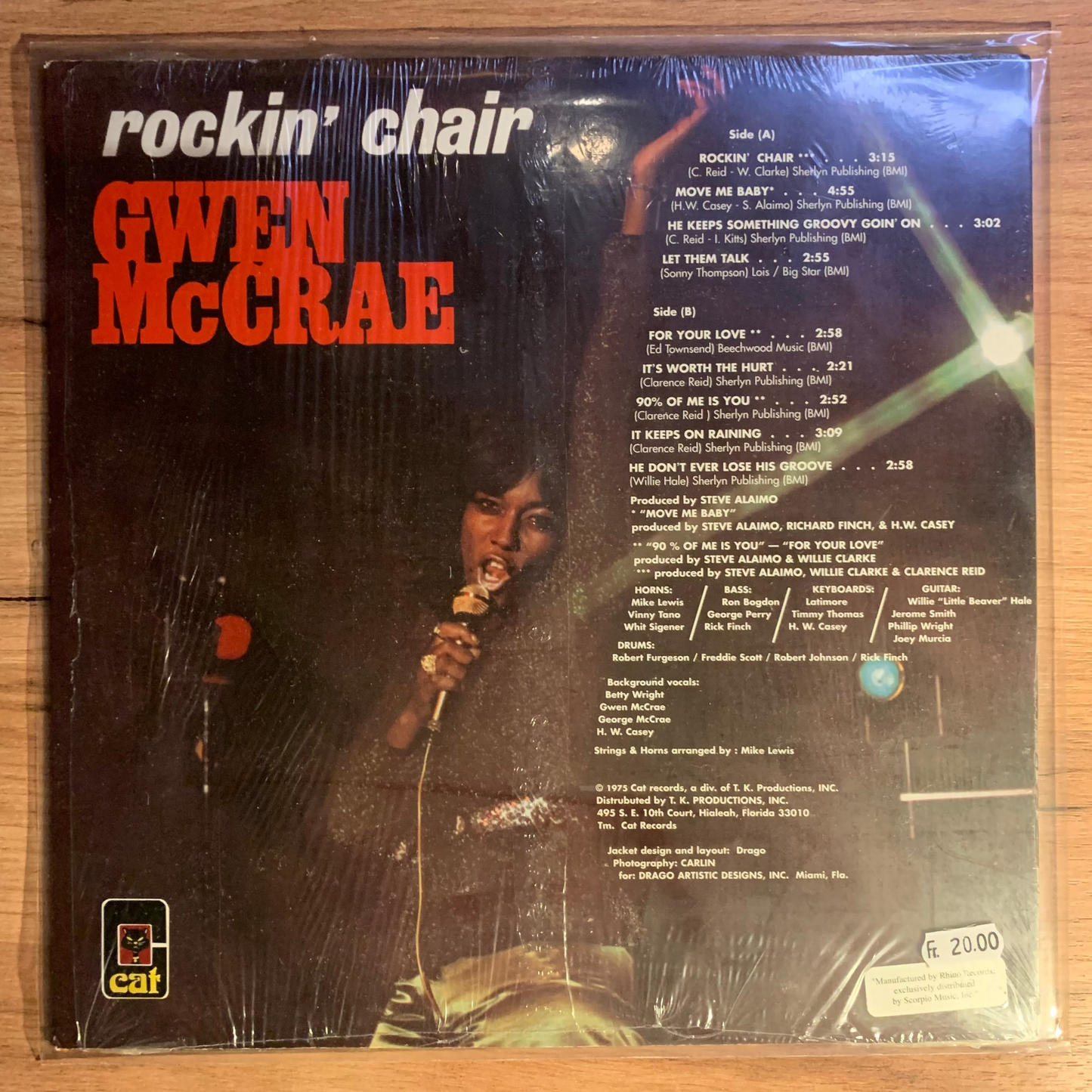 GWEN MCCRAE - ROCKIN' CHAIR...RE US...VG+/EX