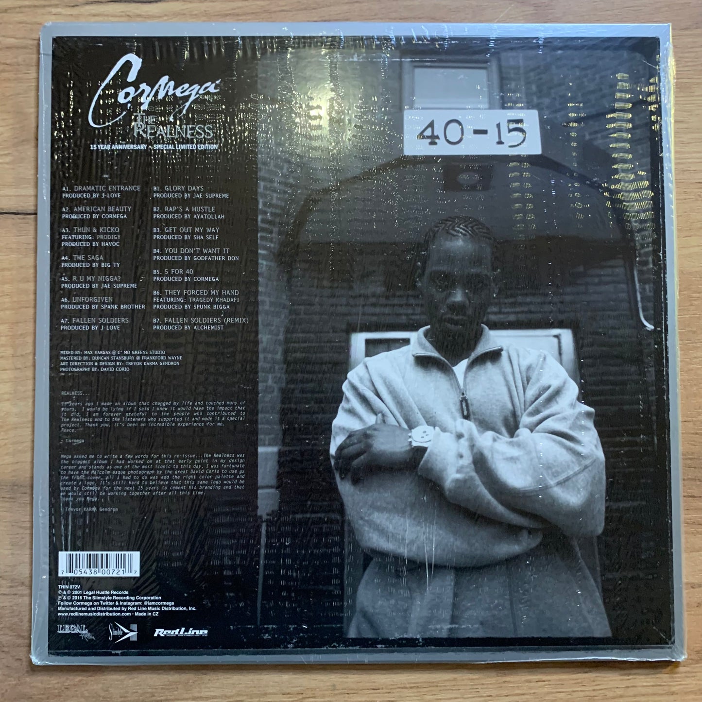 Cormega – The Realness...RE US 2016...VINYL COLOR...NM/NM