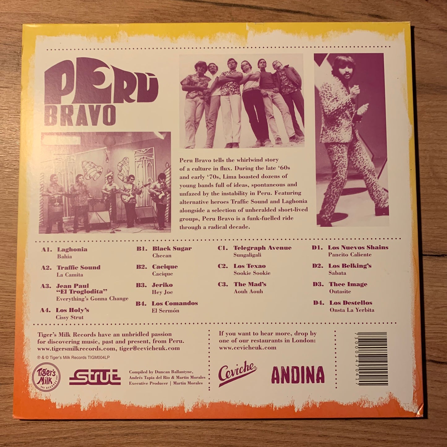 Peru Bravo...COMPIL UK 2014....VG+/VG+