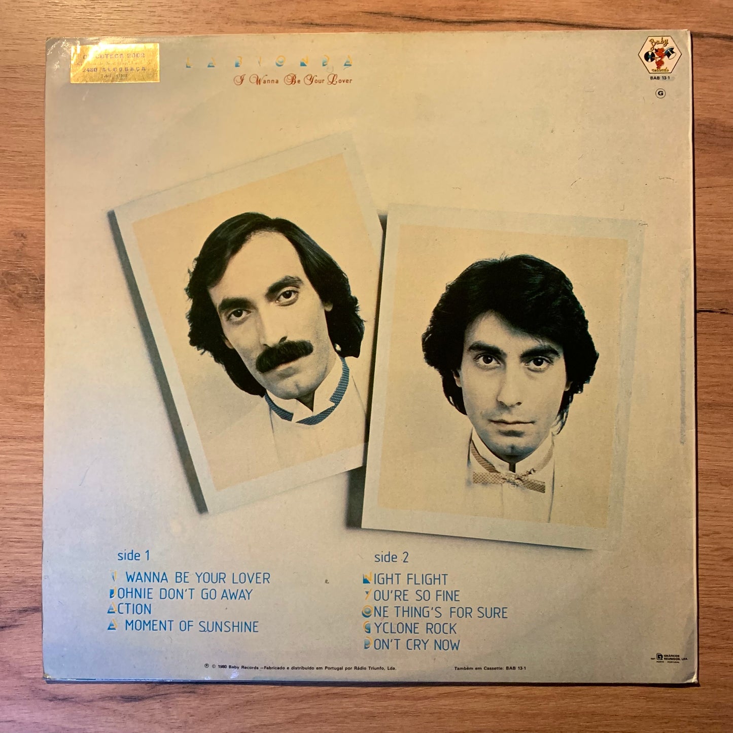 La Bionda – I Wanna Be Your Lover...OG POR 1980...VG+/VG+