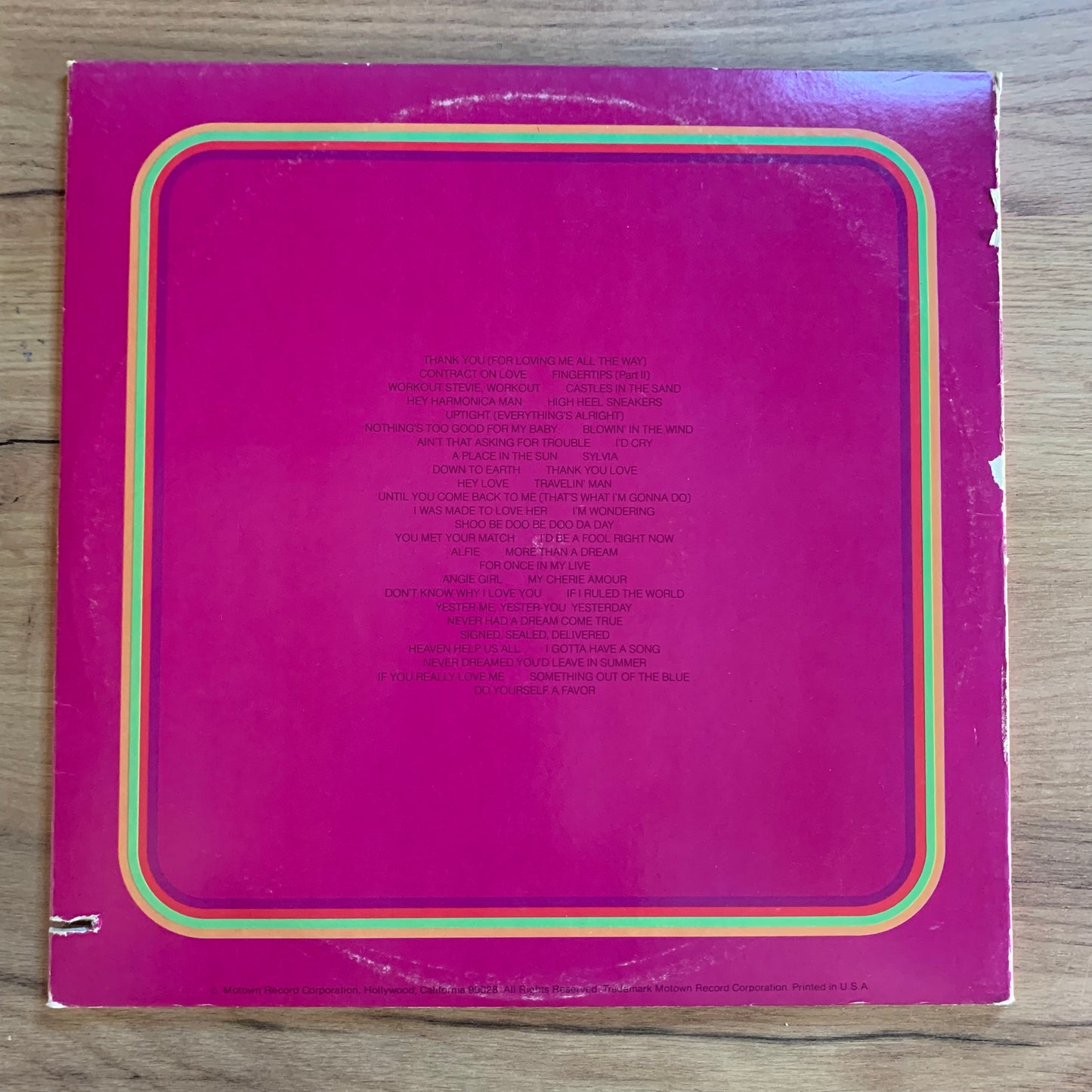 Stevie Wonder – Looking Back...COMPIL US 1977...VG+/VG+