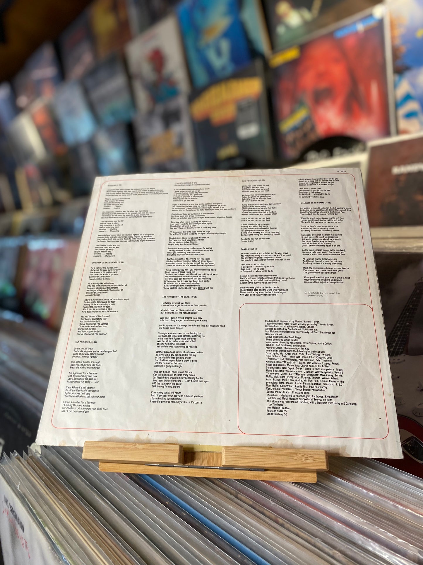 Iron Maiden - The Number Of The Beast / LP, Album (GERMANY OG 1982)