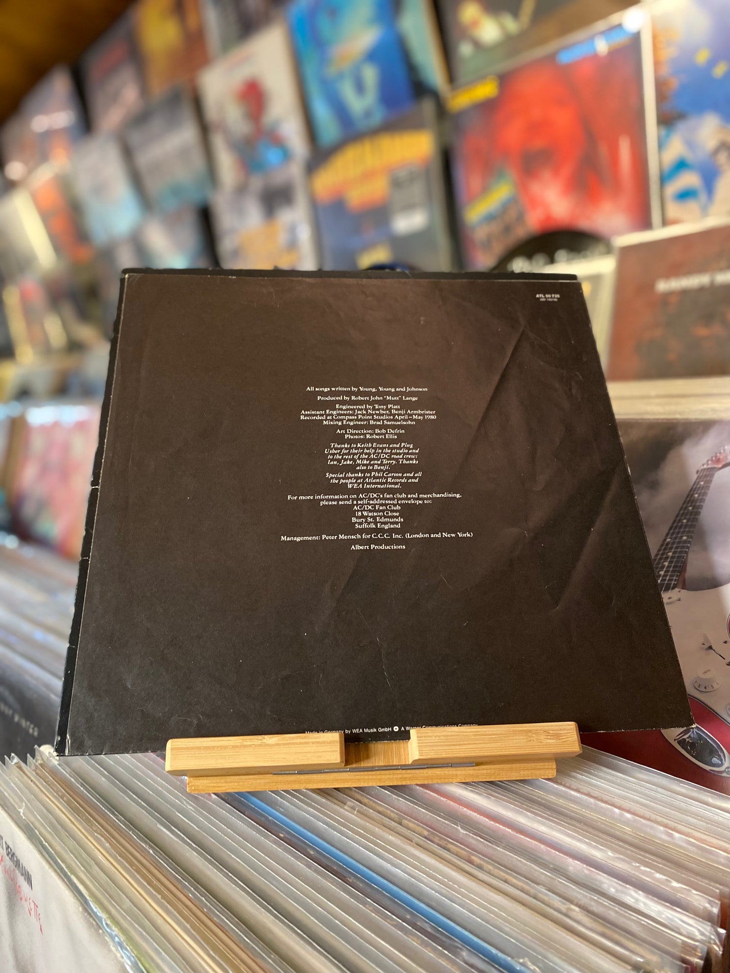 AC/DC – BACK IN BLACK...OG GER 1980...VG+/VG+