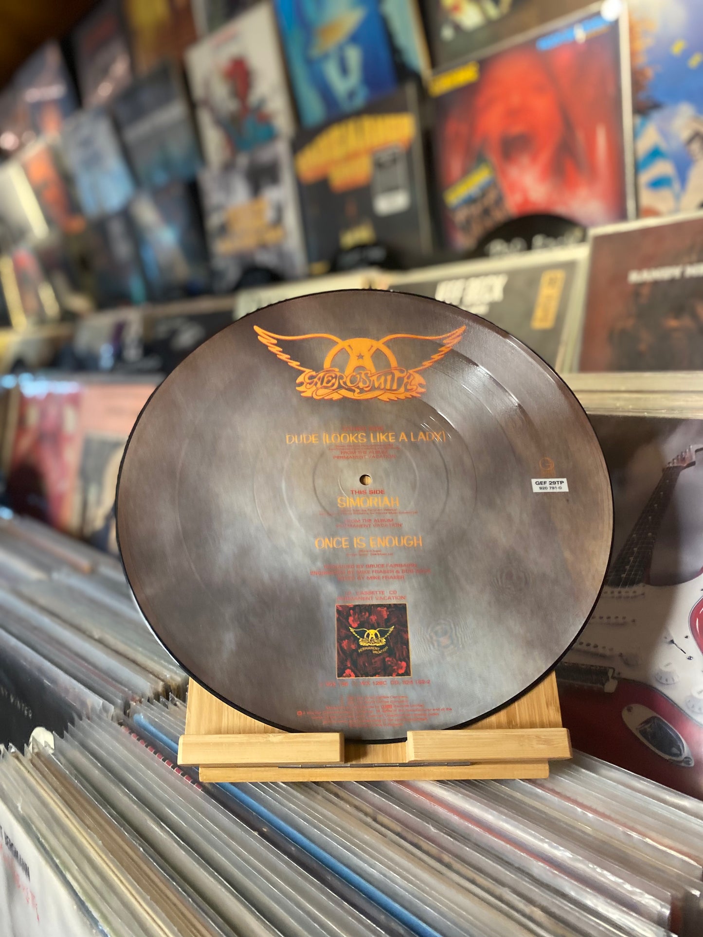 AEROSMITH - DUDE /Maxi Picture Disc (UK 1987)