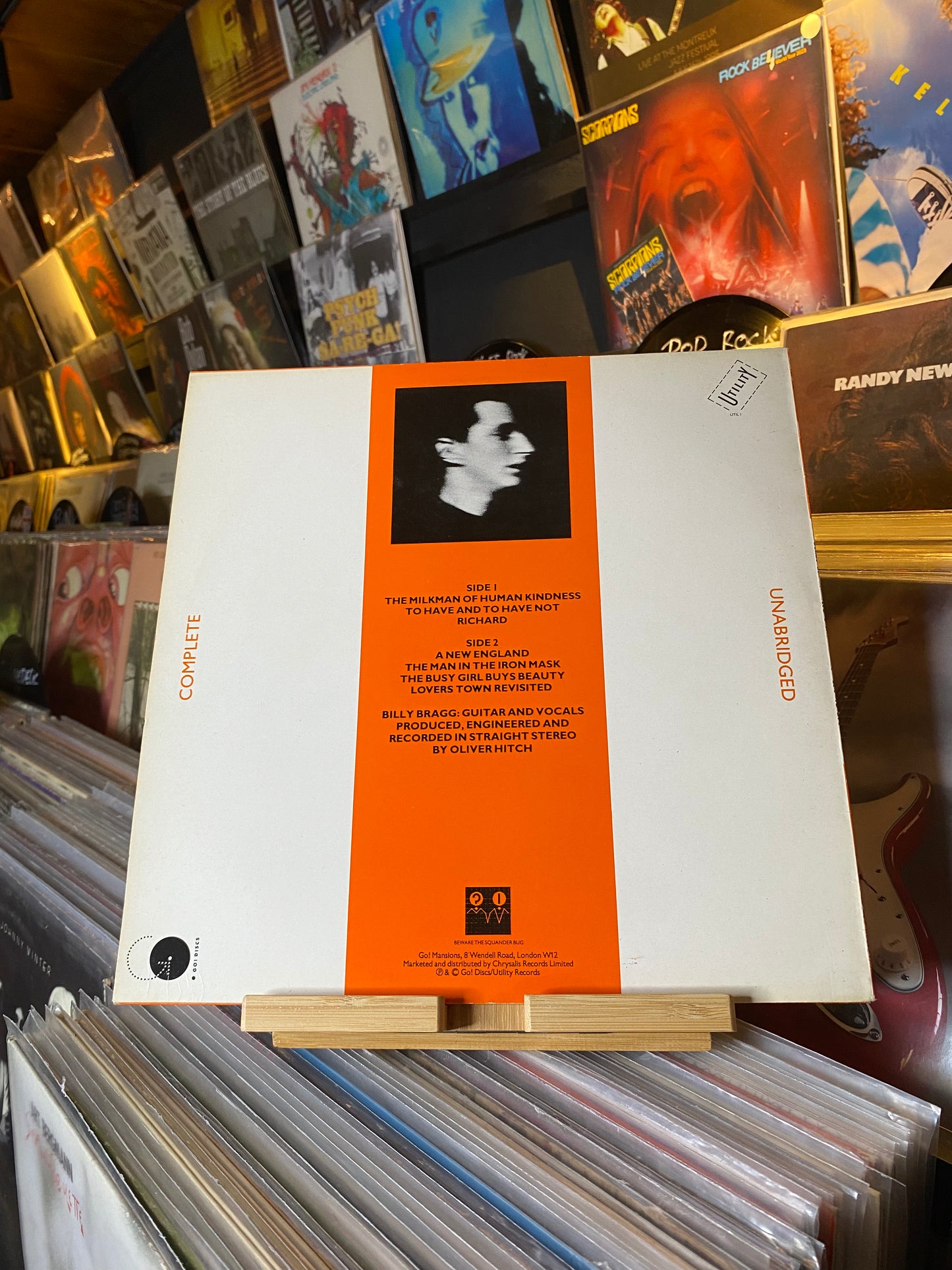 BILLY BRAGG - LIFE'S A RIOT WITH SPY VS SPY / EP (UK 1983)