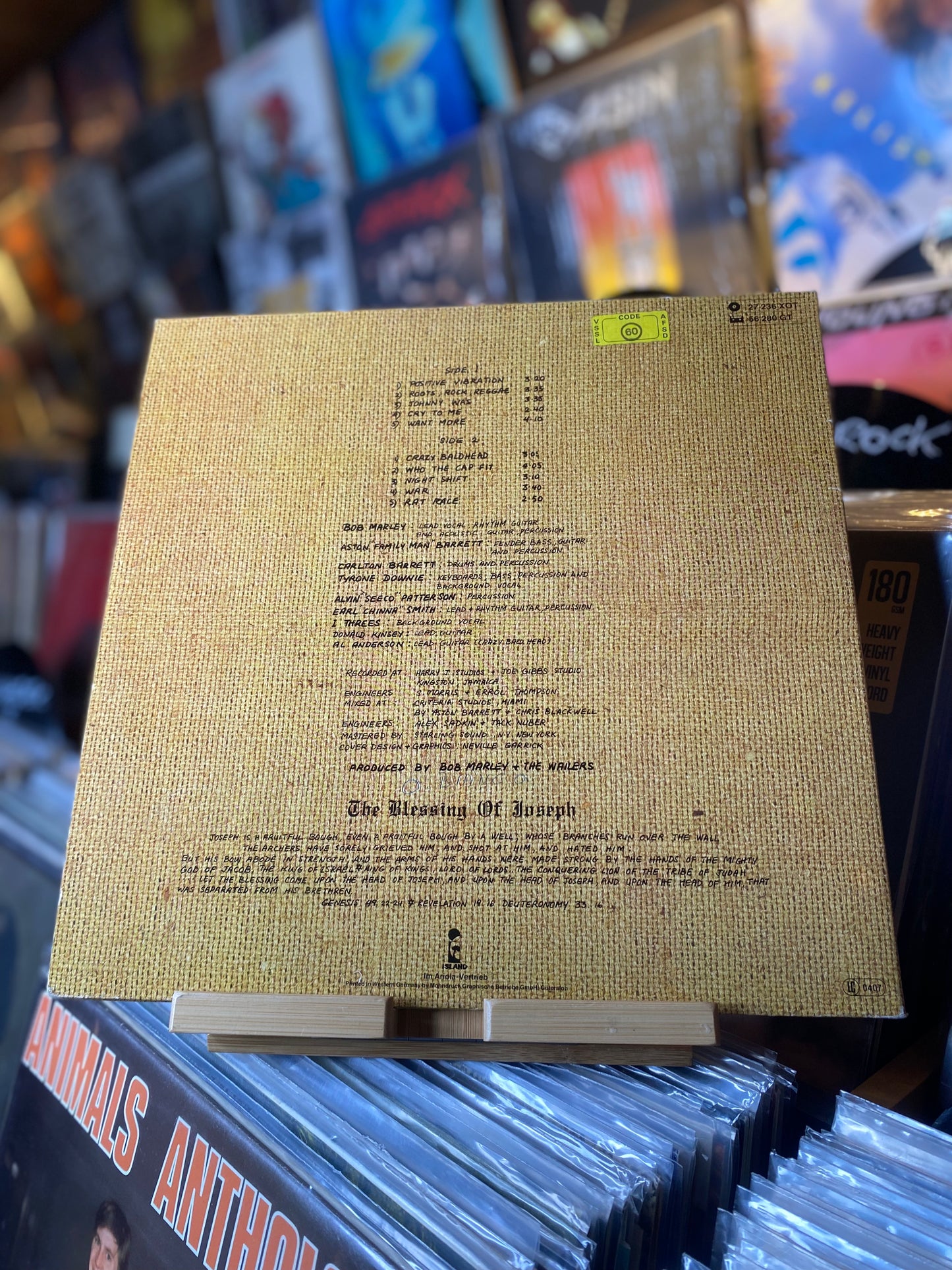 BOB MARLEY & THE WAILERS - RASTAMAN VIBRATION / LP, ALBUM, GAT (GERMANY 1976)