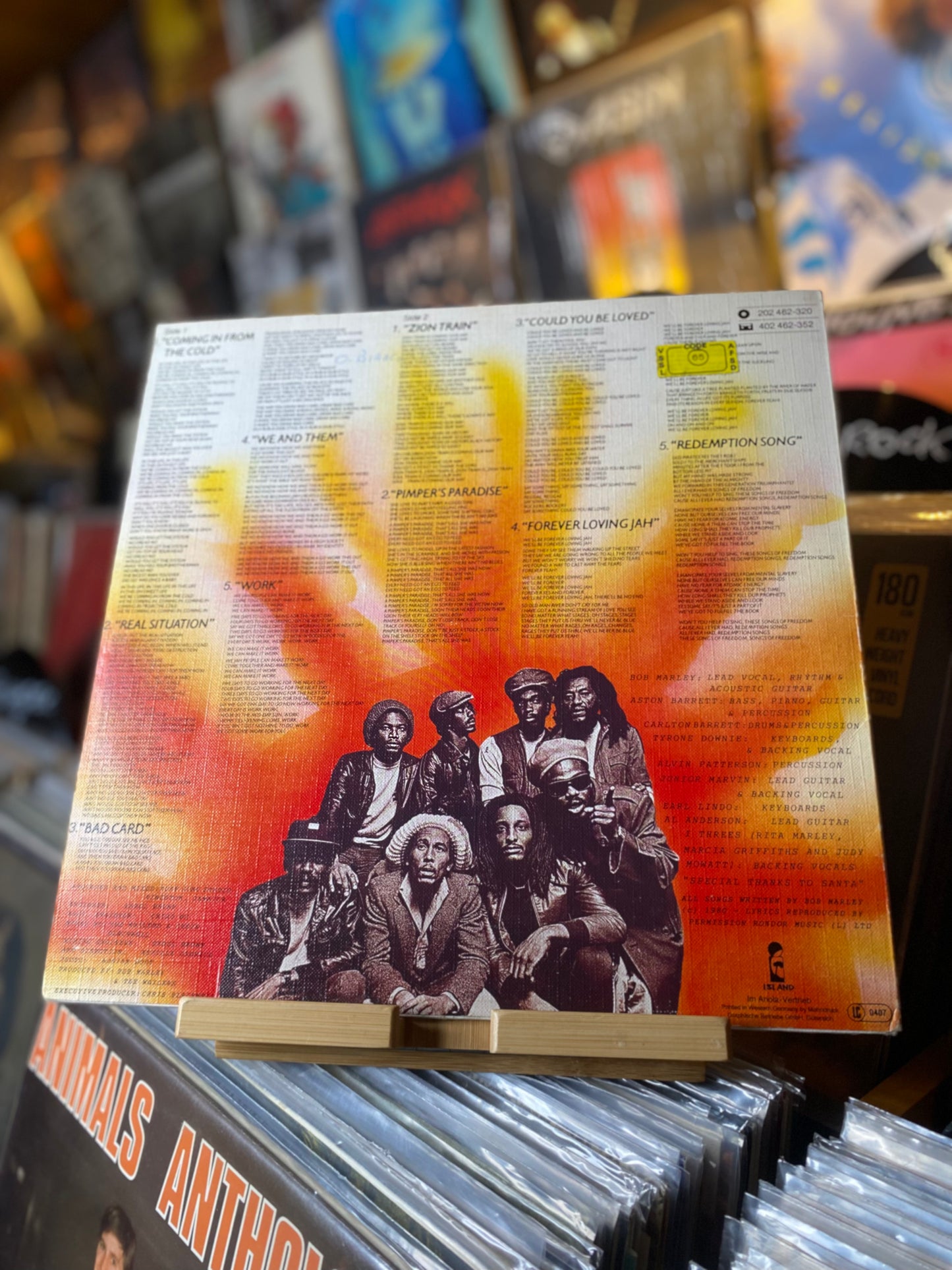 BOB MARLEY & THE WAILERS - UPRISING / LP, ALBUM, TEX (GERMANY 1980)