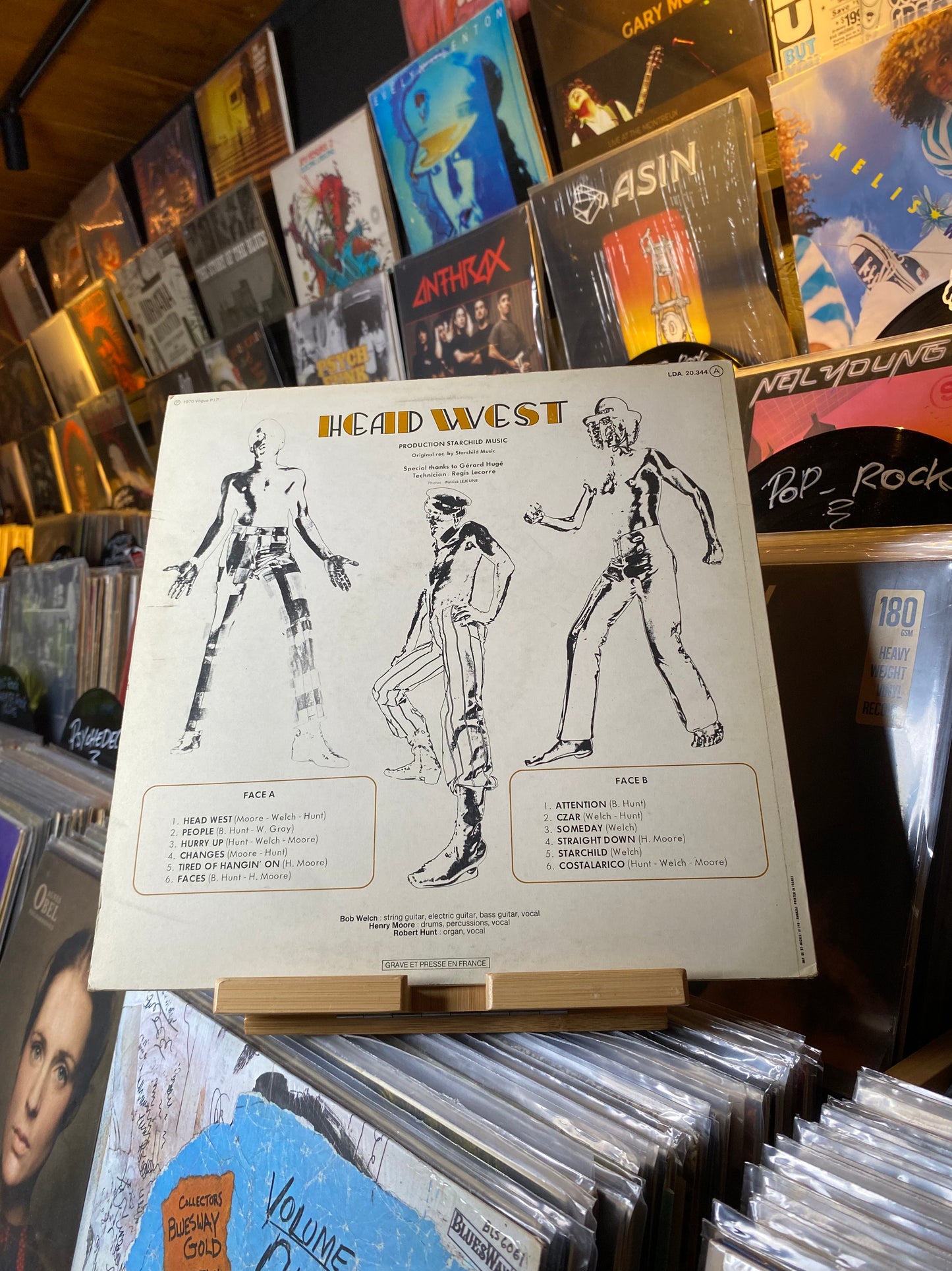 BOB WELCH WITH HEAD WEST - BOB WELCH WITH HEAD WEST / LP, ALBUM (FRANCE