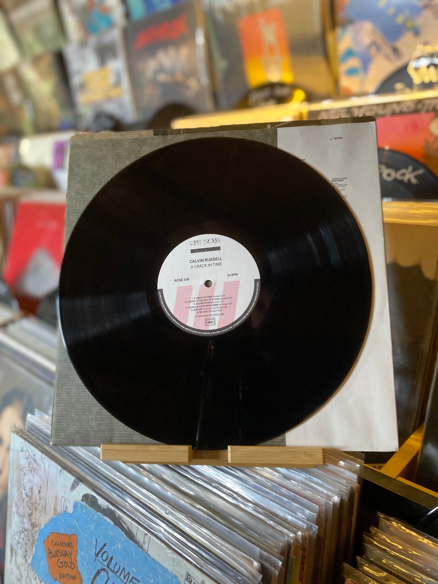 CALVIN RUSSELL - A CRACK IN TIME / LP, ALBUM (FR 1990)
