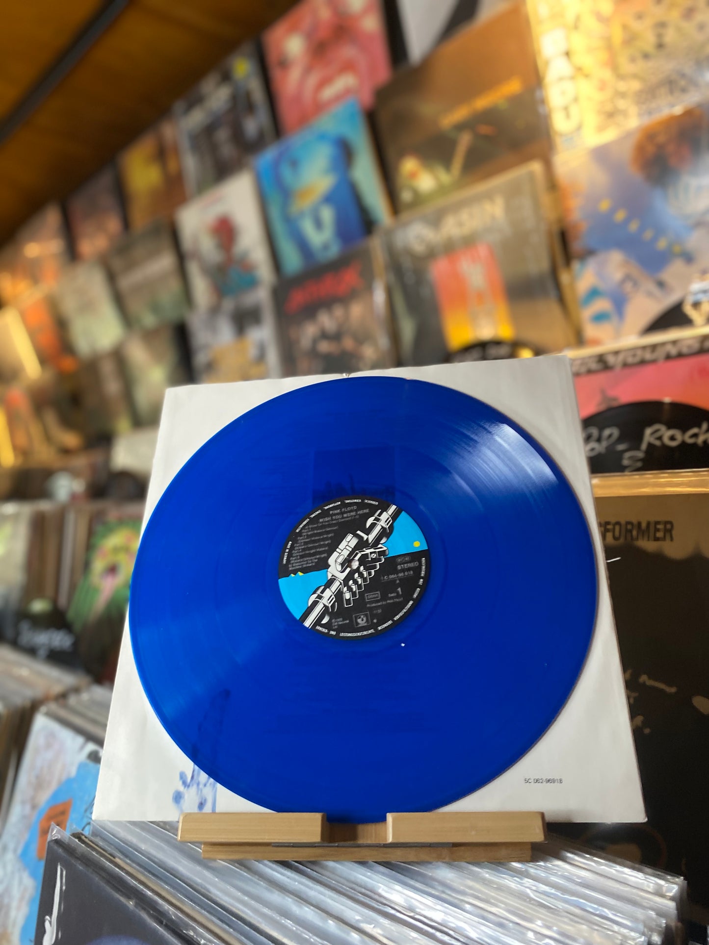 Pink Floyd - Wish You Were Here / LP, Album, Ltd, RE, Blue translucent (GER 1977)