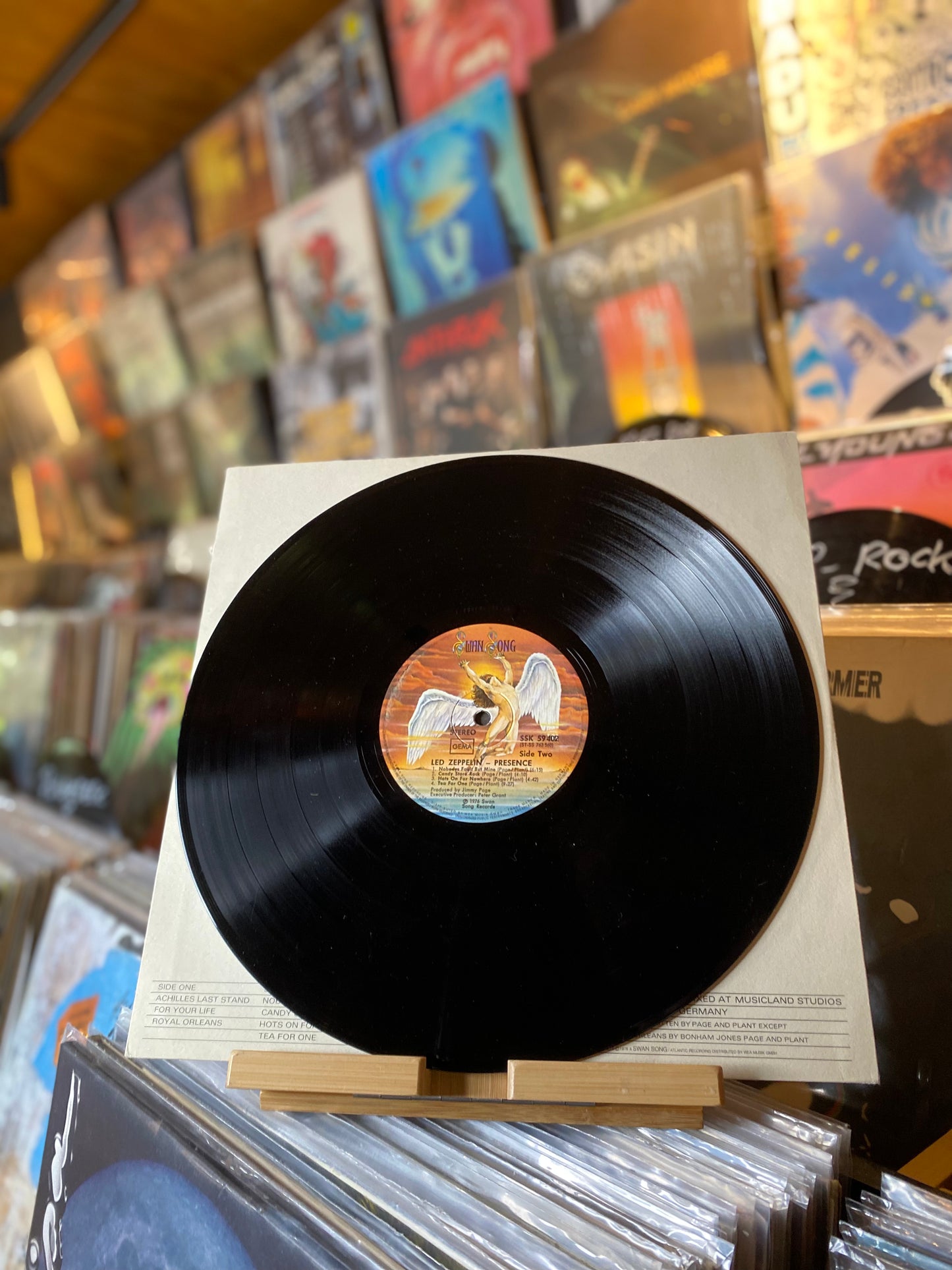 LED ZEPPELIN - PRESENCE ...OG GER 1976...VG/VG+