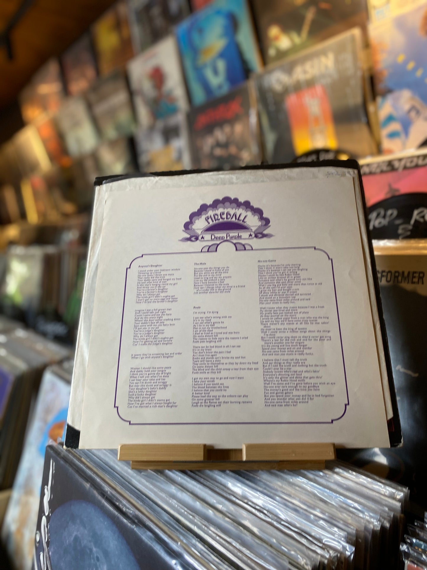 Deep Purple - Fireball /  LP Gat (OG UK 1971)