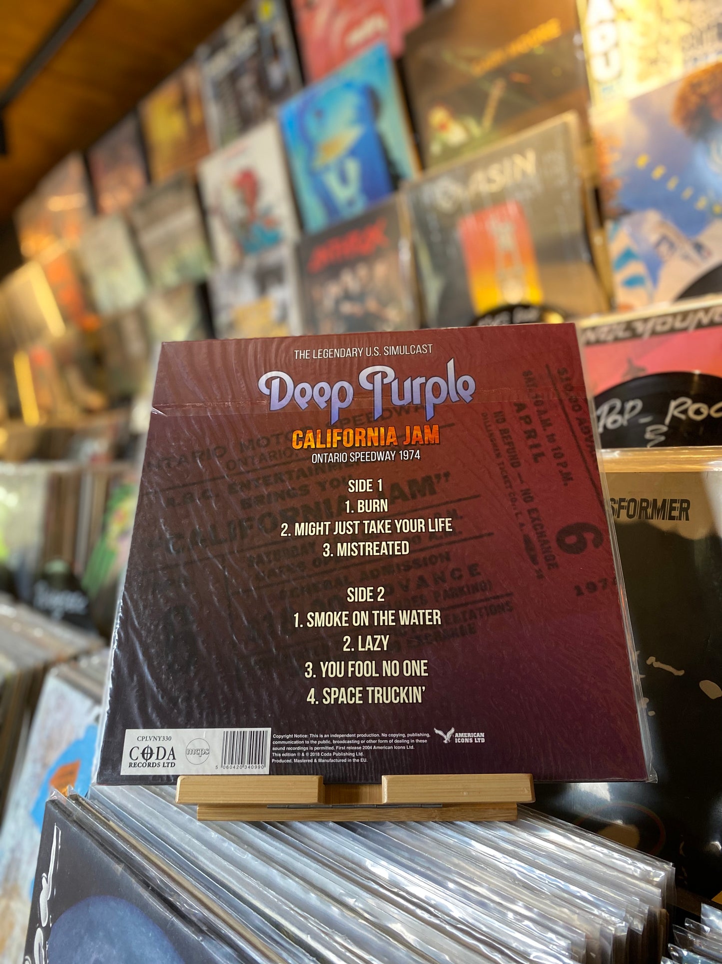 DEEP PURPLE - CALIFORNIA JAM / LP, ALBUM, LIMITED,PURPLE VINYL (EU 2018)