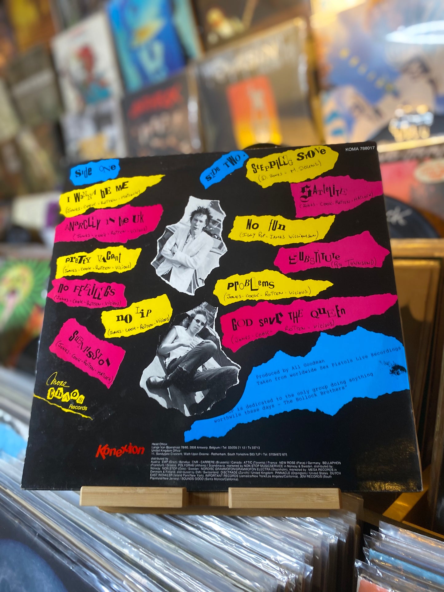 SEX PISTOLS  – LIVE WORLDWIDE...BOOTS US 1985...EX/EX