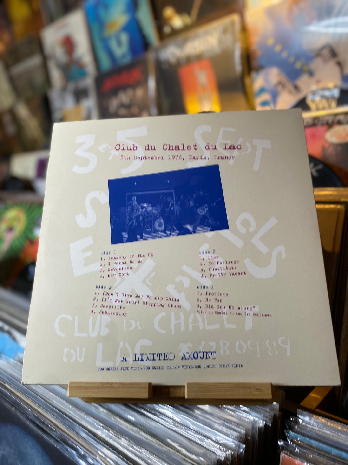 Sex Pistols - Club Du Chalet Du Lac / 2xLP, Album, Limited 200 copies, YELLOW VINYL (UK 2017)
