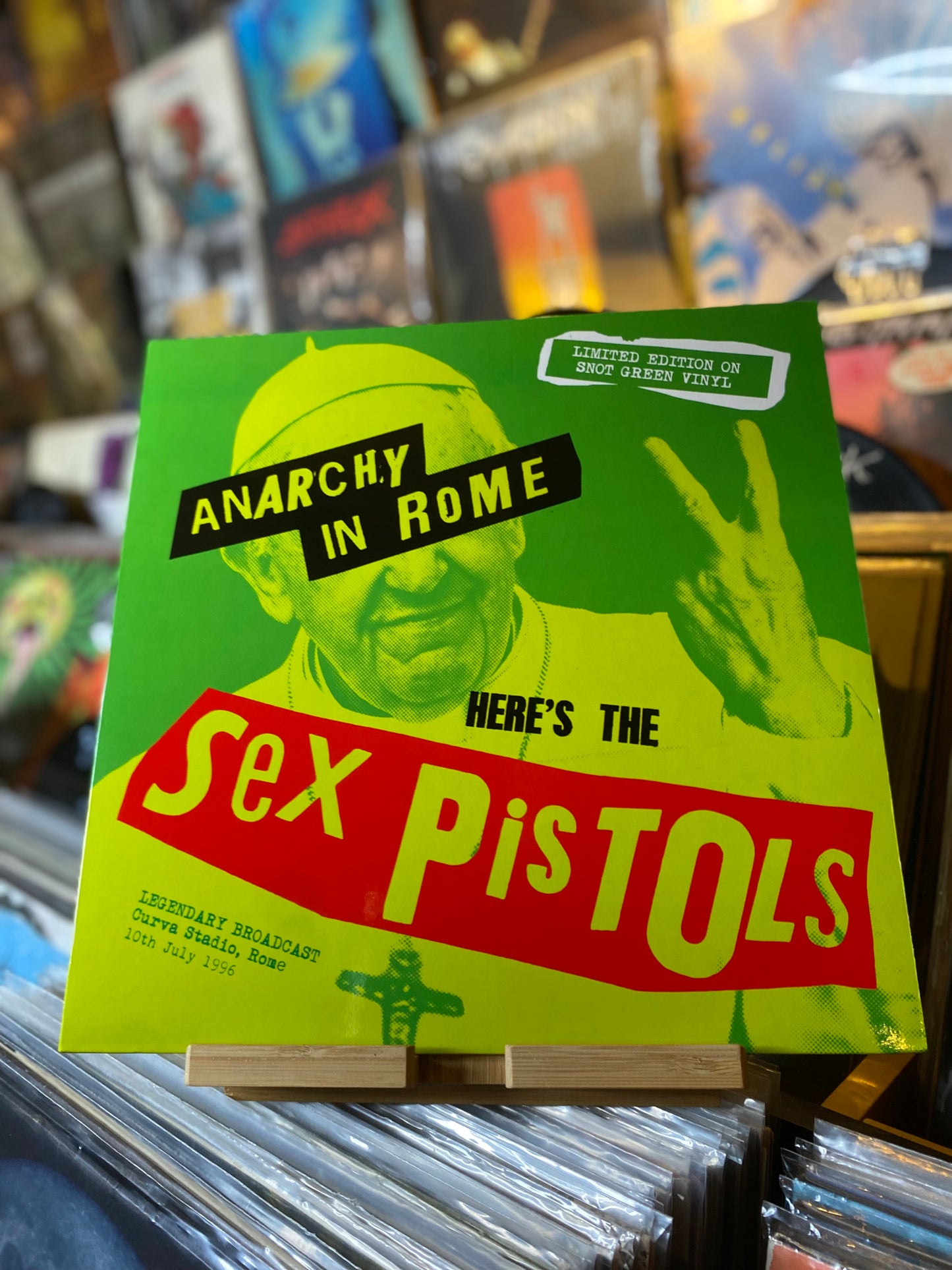 Sex Pistols - Anarchy In Rome / LP, Limited, SNOT GREEN VINYL (UK 2018)