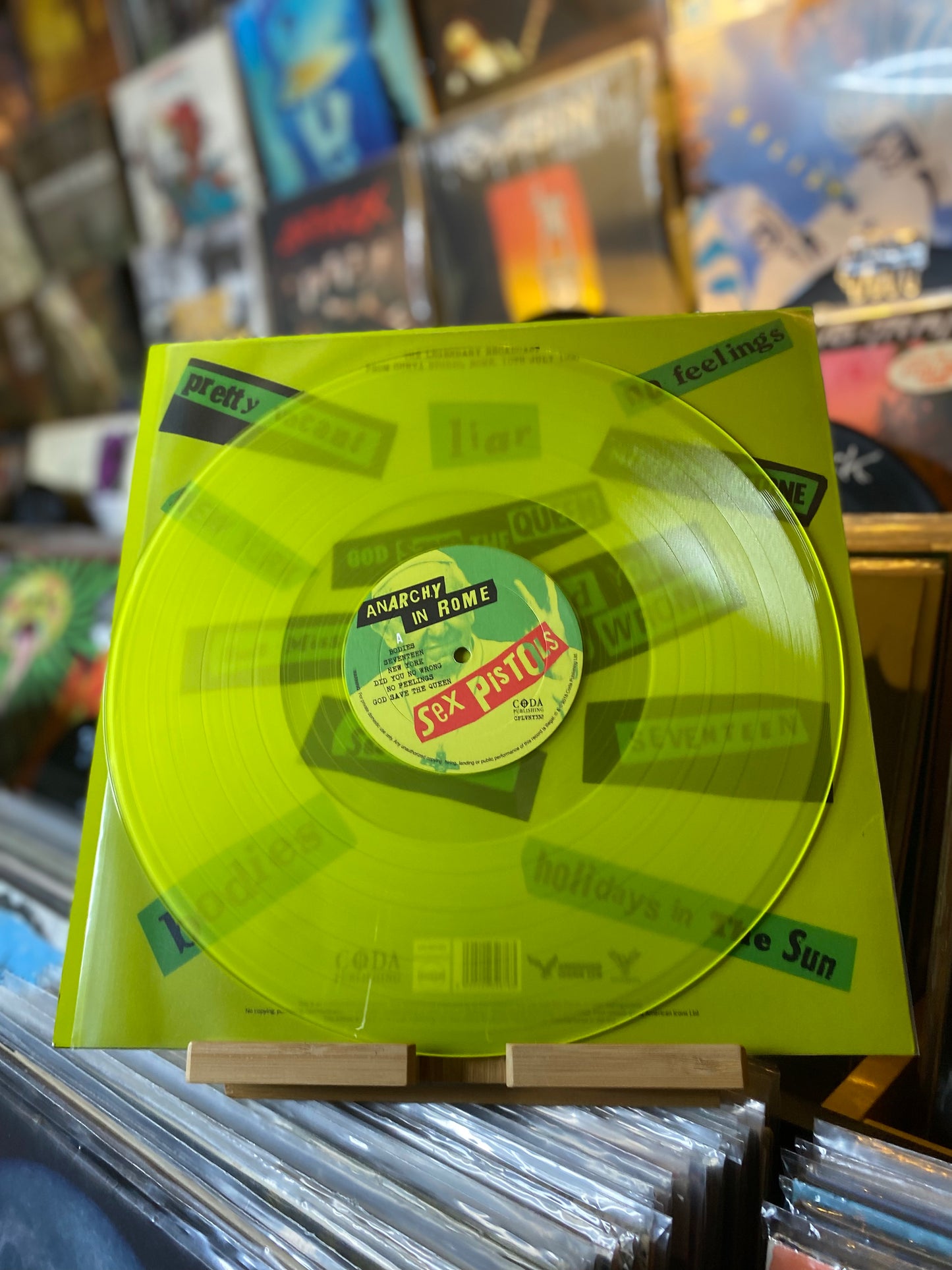 Sex Pistols - Anarchy In Rome / LP, Limited, SNOT GREEN VINYL (UK 2018)