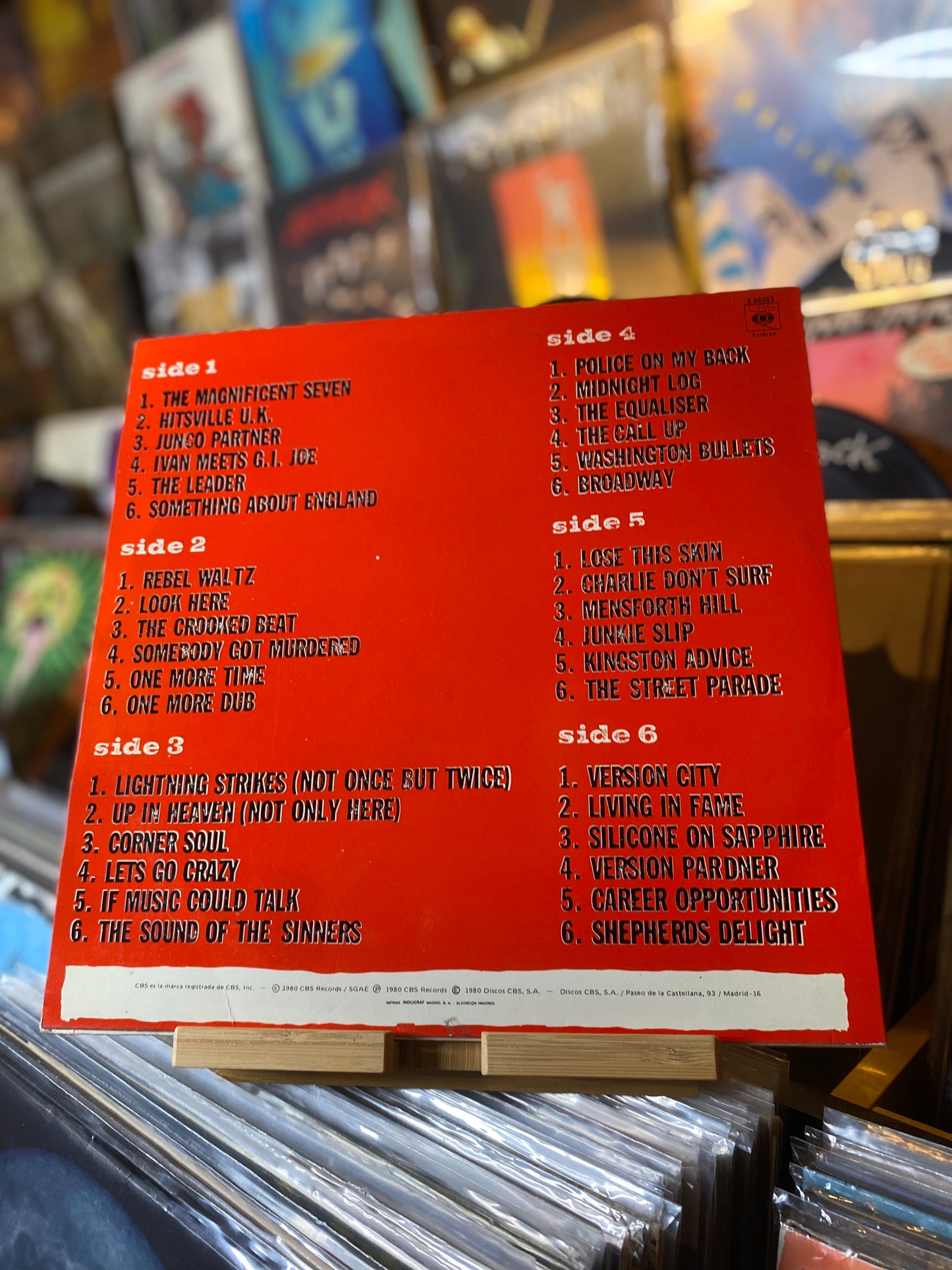 THE CLASH - SANDINISTA...OG ESP 1980...EX/EX
