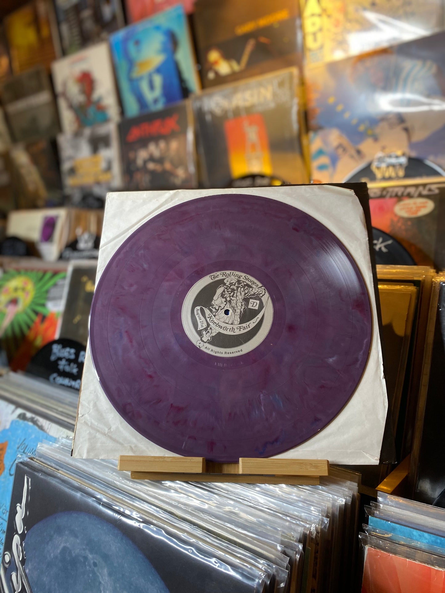 THE ROLLING STONES - HOT AUGUST NIGHT / DLP BLACK & PURPLE VINYL