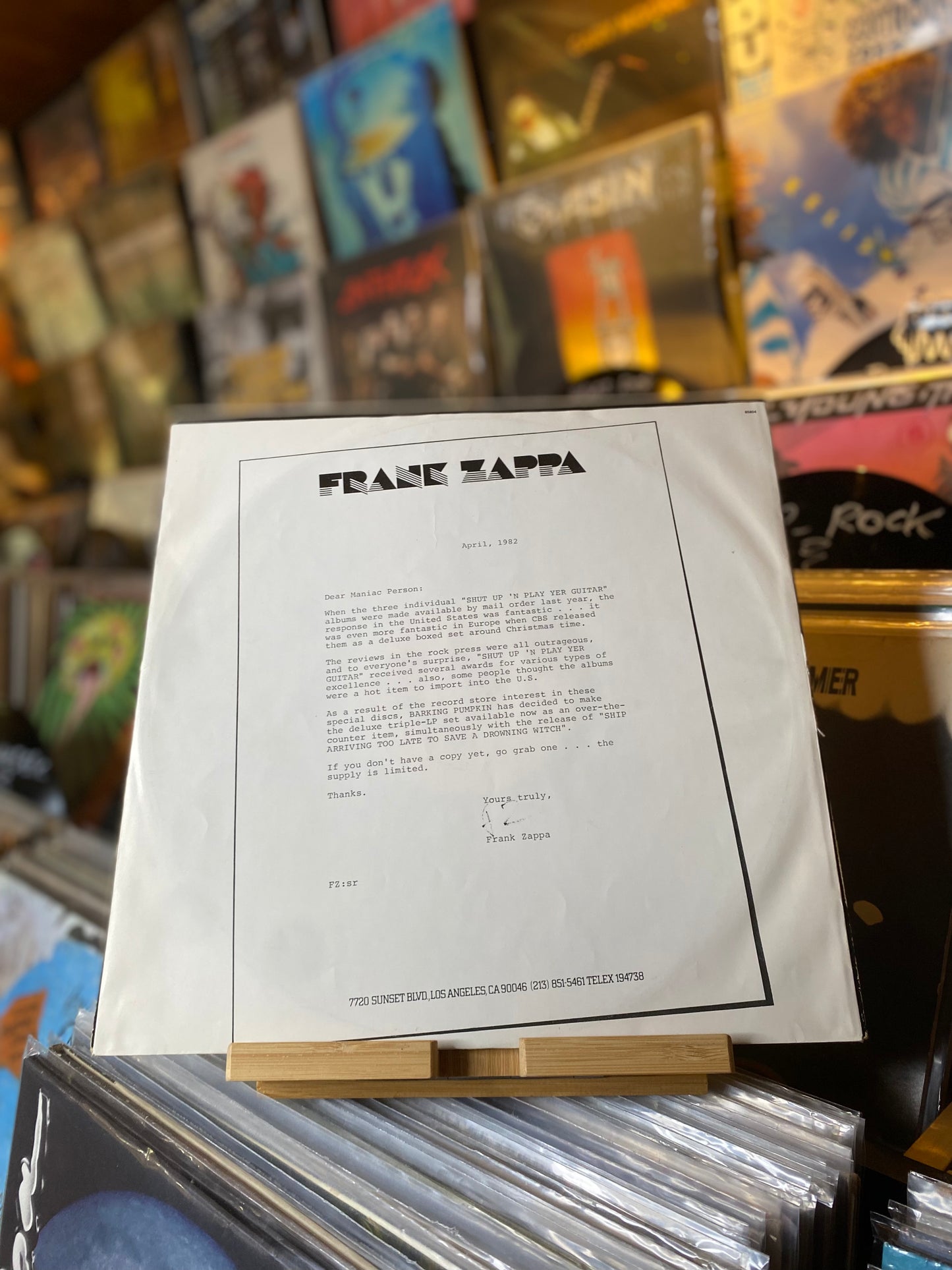 FRANK ZAPPA - SHIP ARRIVING TOO LATE TO SAVE A DROWNING WITCH / LP, ALBUM (EU 1982)