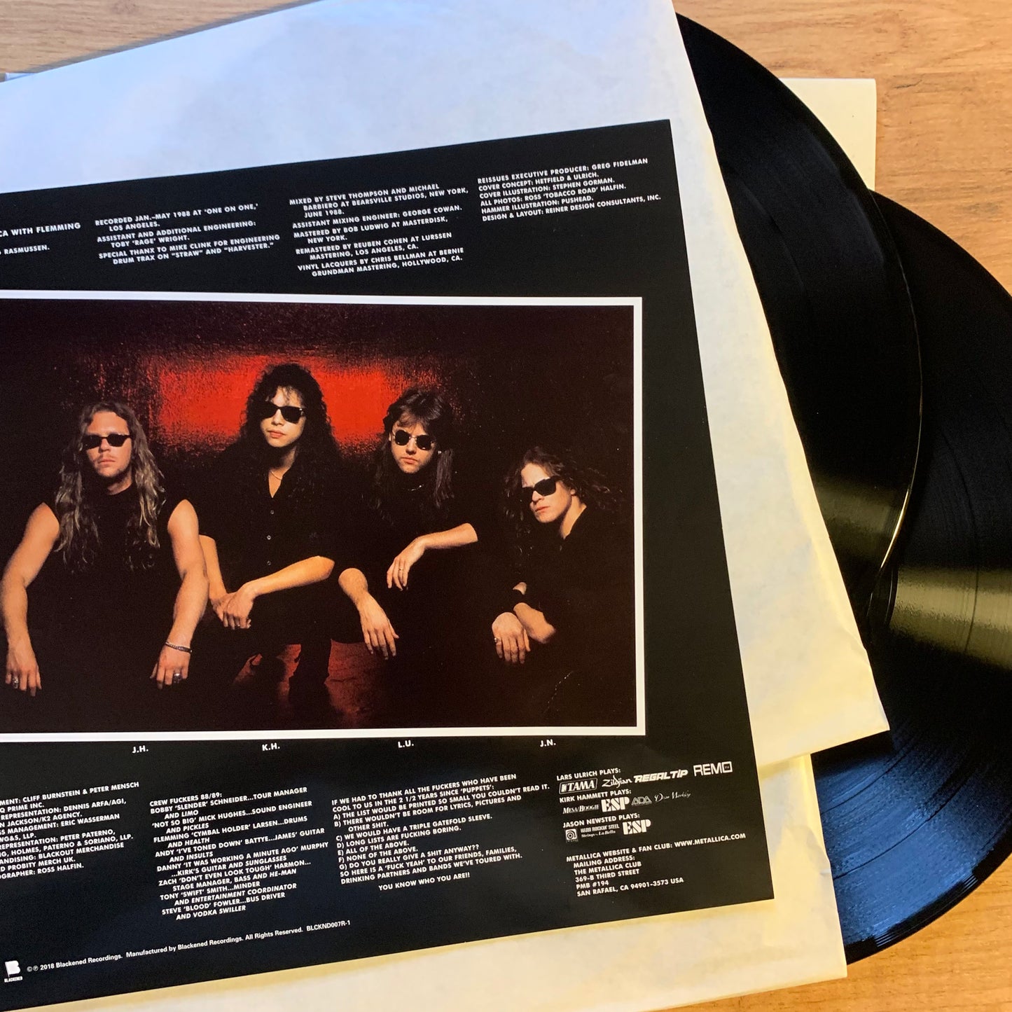 METALLICA - ...AND JUSTICE FOR ALL...RE EU 2018...NM/VG+
