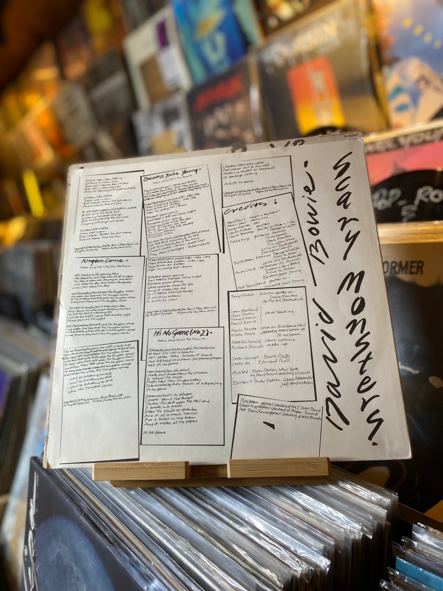 DAVID BOWIE - SCARY MONSTERS / LP, ALBUM (FR 1980)