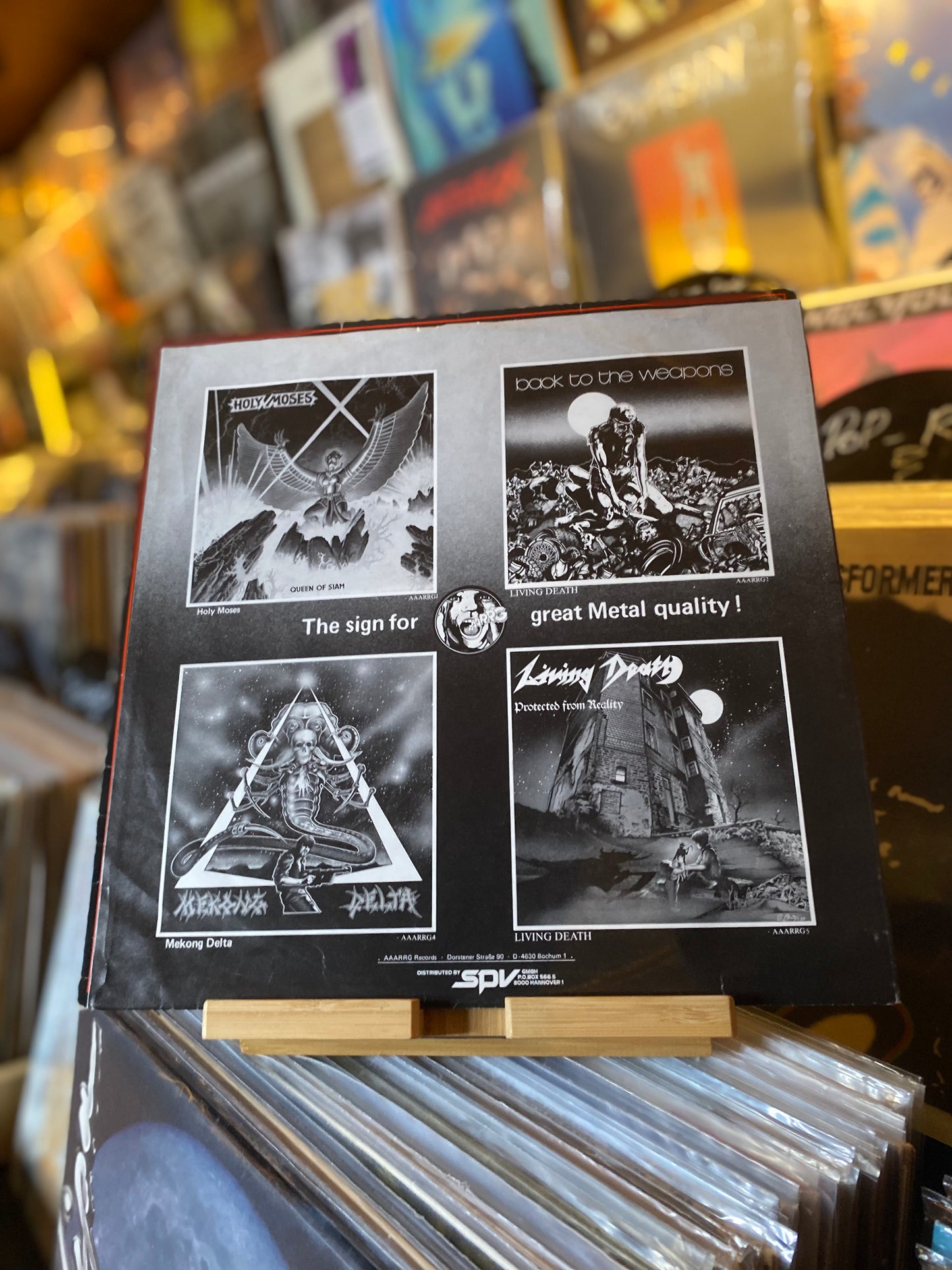 LIVING DEATH - PROTECTED FROM REALITY...OG GER 1987...VG+/VG+