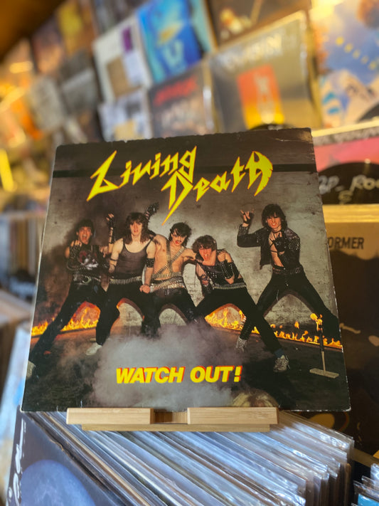 LIVING DEATH - WATCH OUT!..OG GER 1985 VG+/VG+ EP