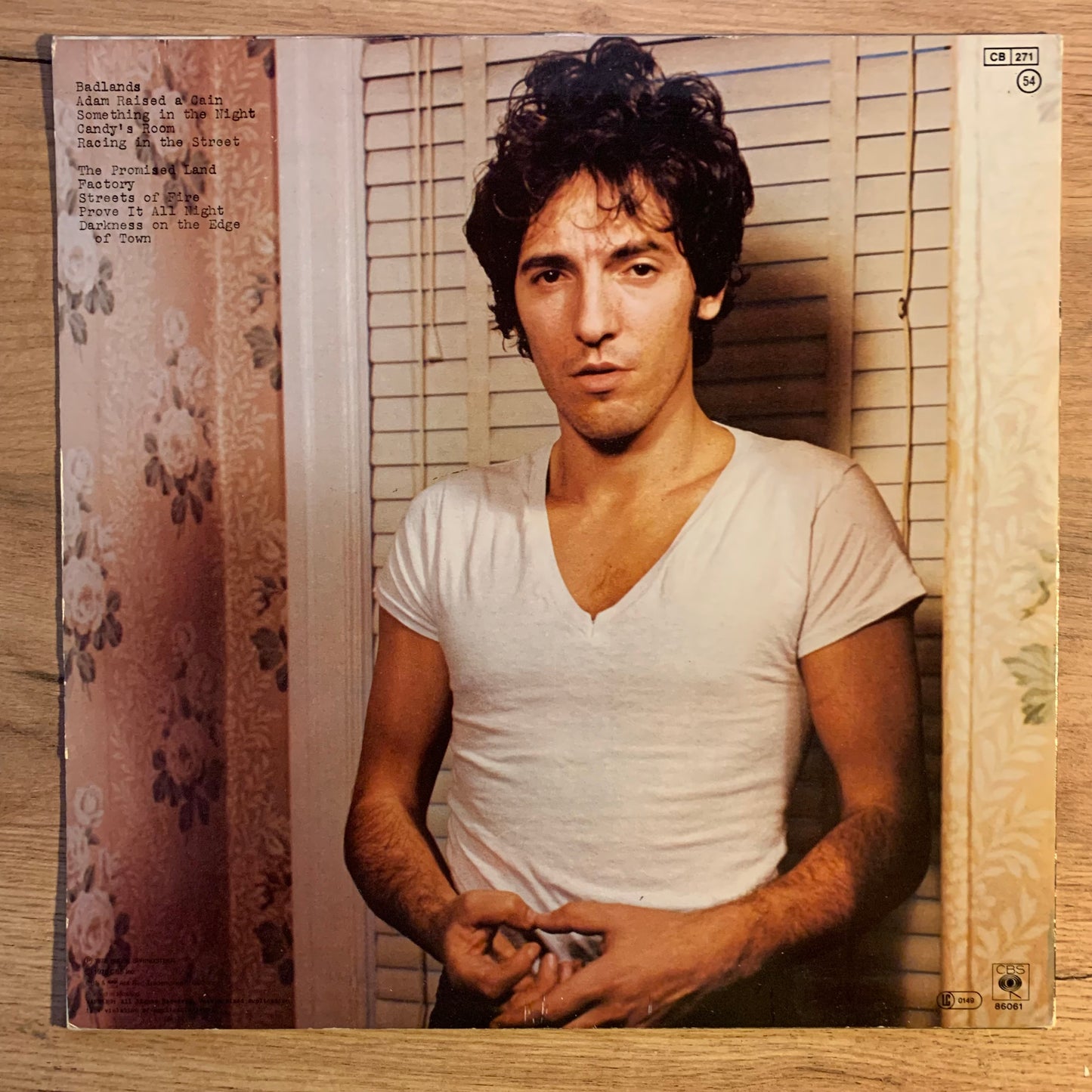 BRUCE SPRINGSTEEN - DARKNESS ON THE EDGE OF TOWN...OG EU 1978...EX/EX