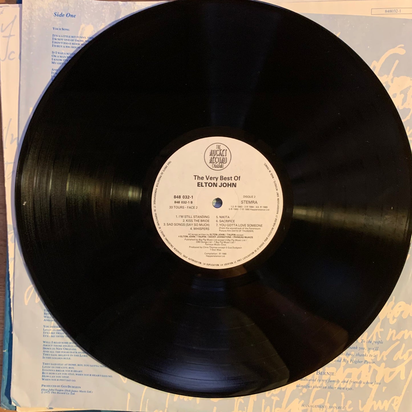 ELTON JOHN - THE VERY BEST OF...COMPIL FR 1990...VG+/VG+