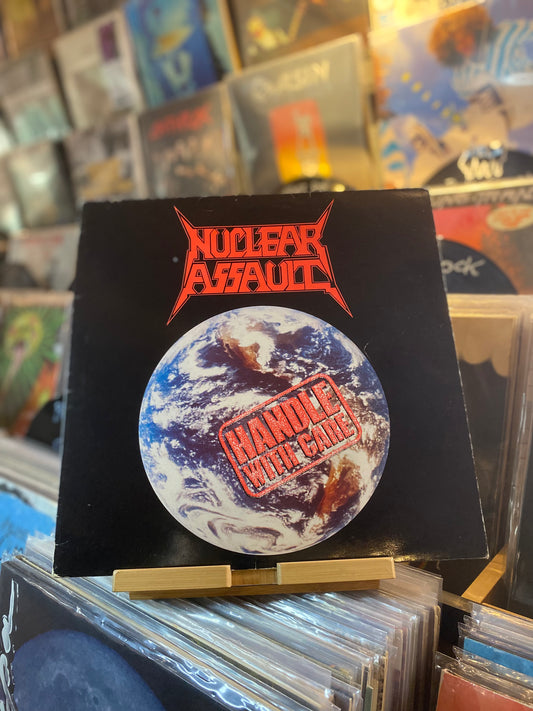 NUCLEAR ASSAULT - HANDLE WITH CARE...OG UK 1989...VG+/VG+