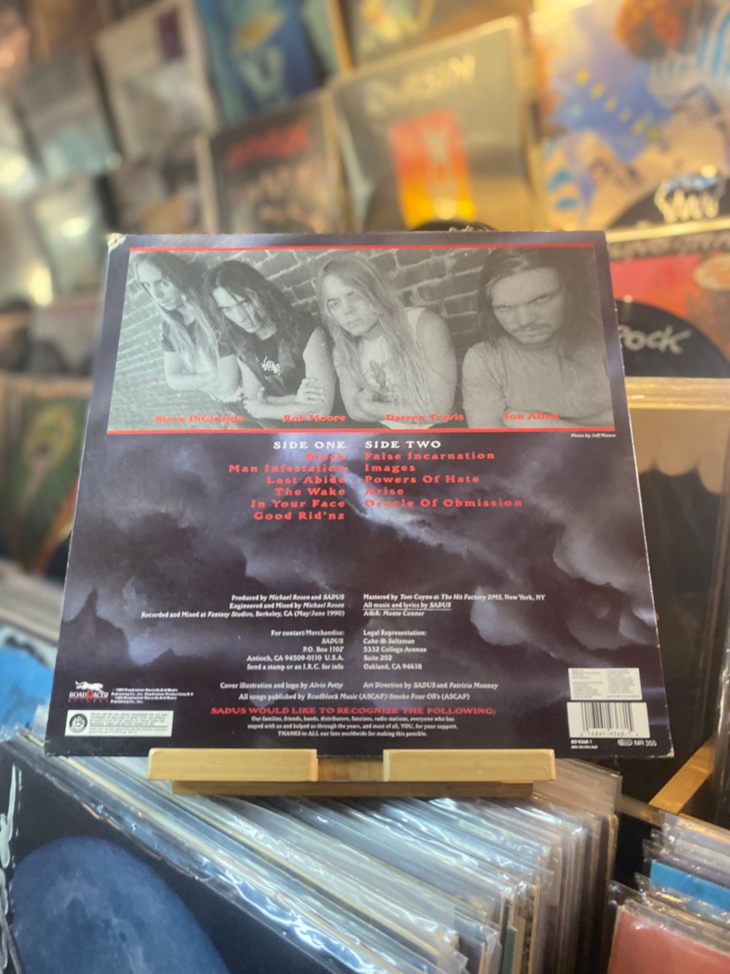 SADUS – SWALLOWED IN BLACK...OG EU 1990...VG+/VG